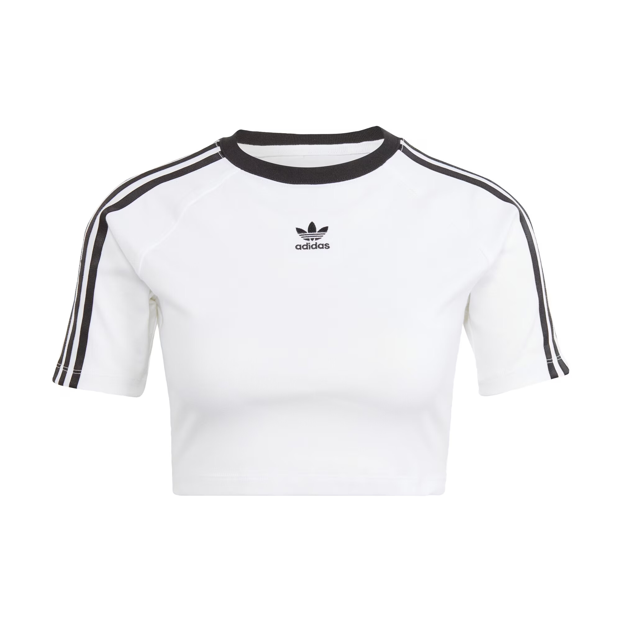 ADIDAS ORIGINALS Tricou '3-Streifen' negru / alb - Pled.ro