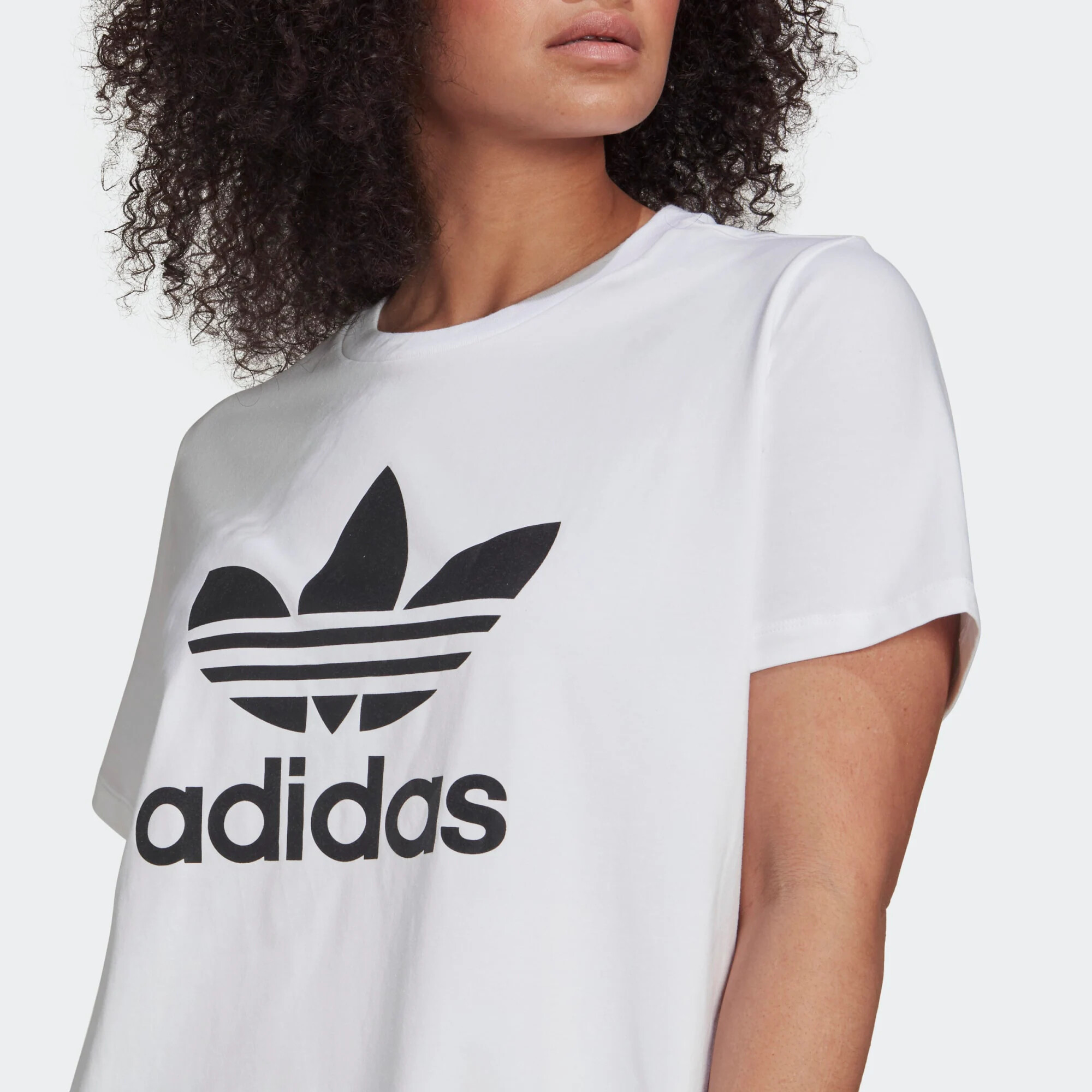 ADIDAS ORIGINALS Tricou 'Adicolor Classics Trefoil ' negru / alb - Pled.ro