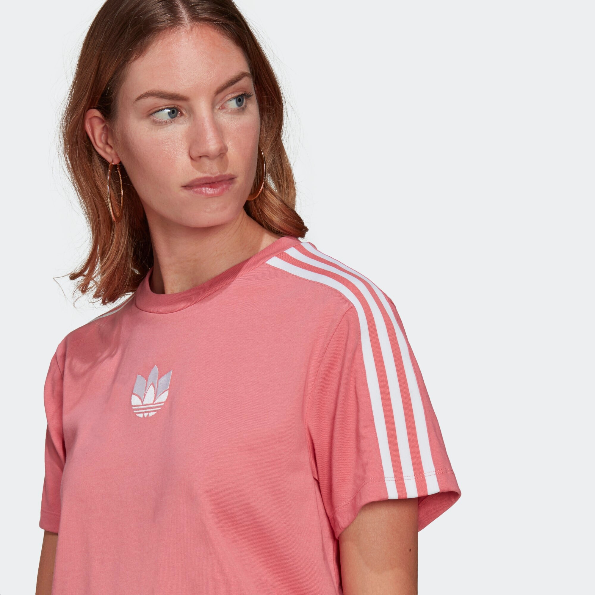 ADIDAS ORIGINALS Tricou 'Adicolor' rosé / alb - Pled.ro