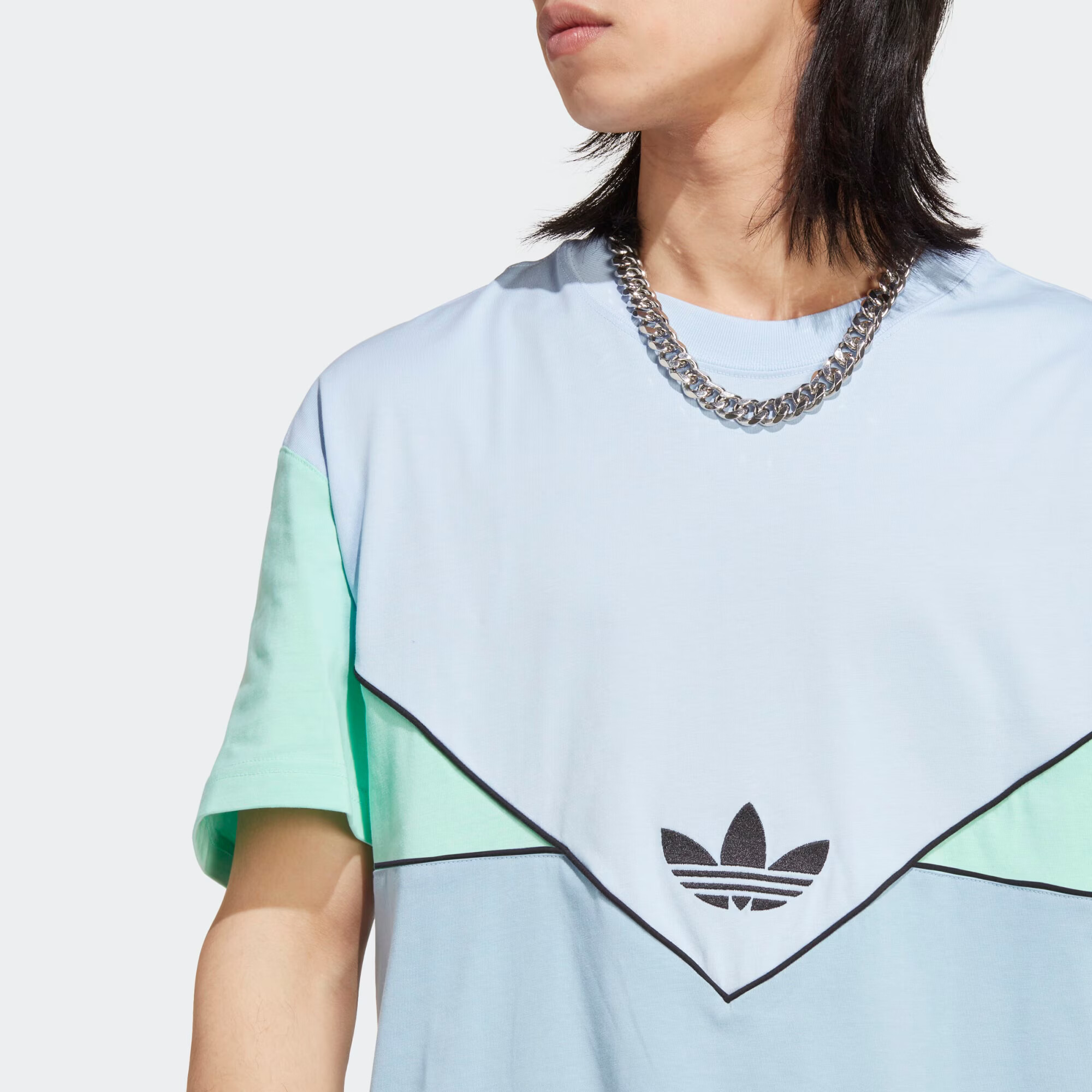 ADIDAS ORIGINALS Tricou 'Adicolor Seasonal Archive' turcoaz / albastru deschis / negru - Pled.ro