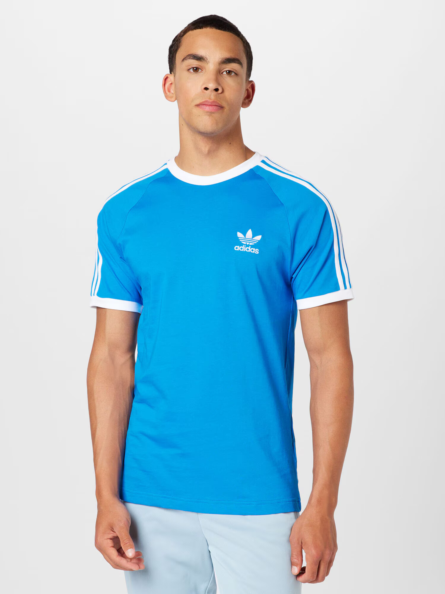 ADIDAS ORIGINALS Tricou 'Adicolor Classics' albastru deschis / alb - Pled.ro