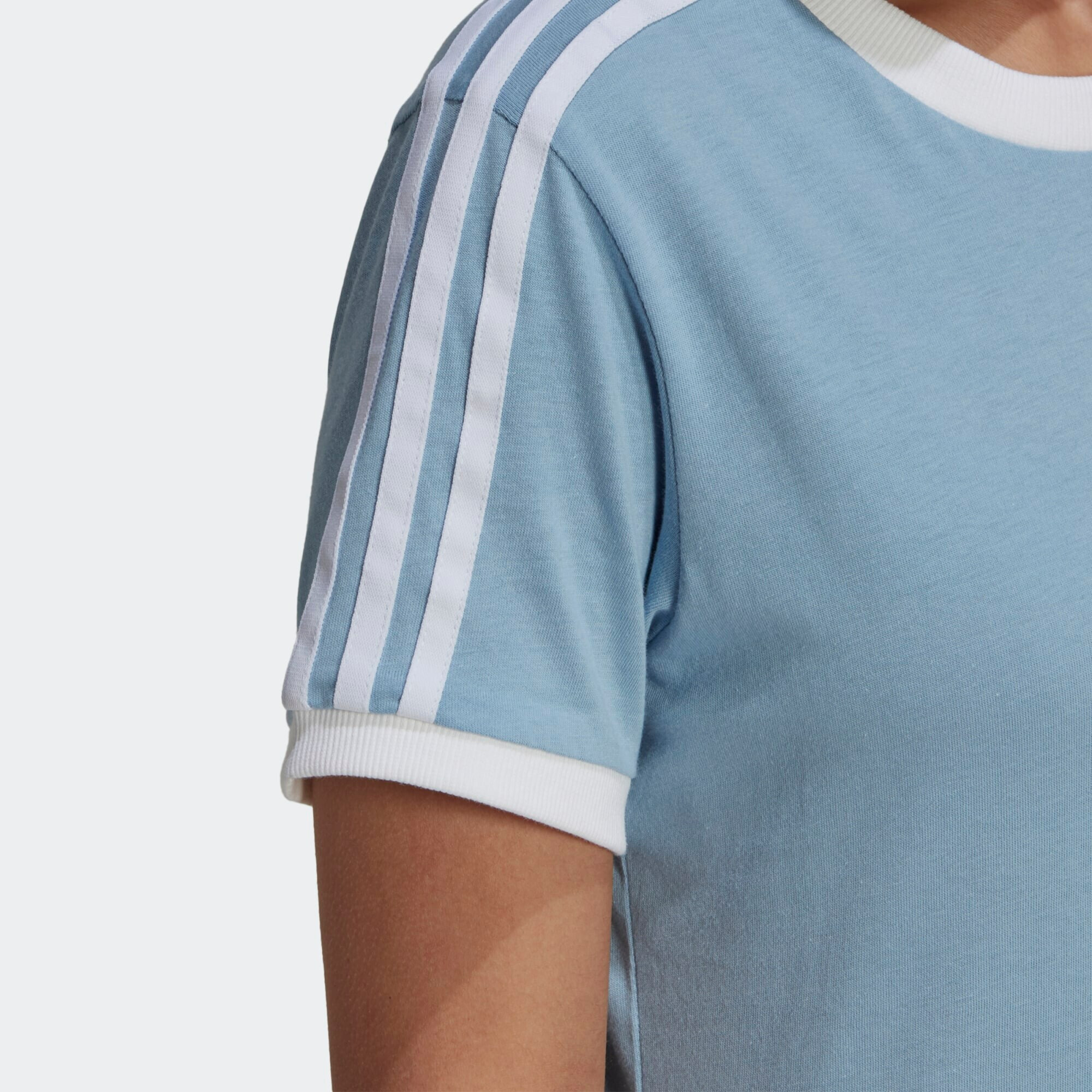 ADIDAS ORIGINALS Tricou albastru deschis / alb - Pled.ro