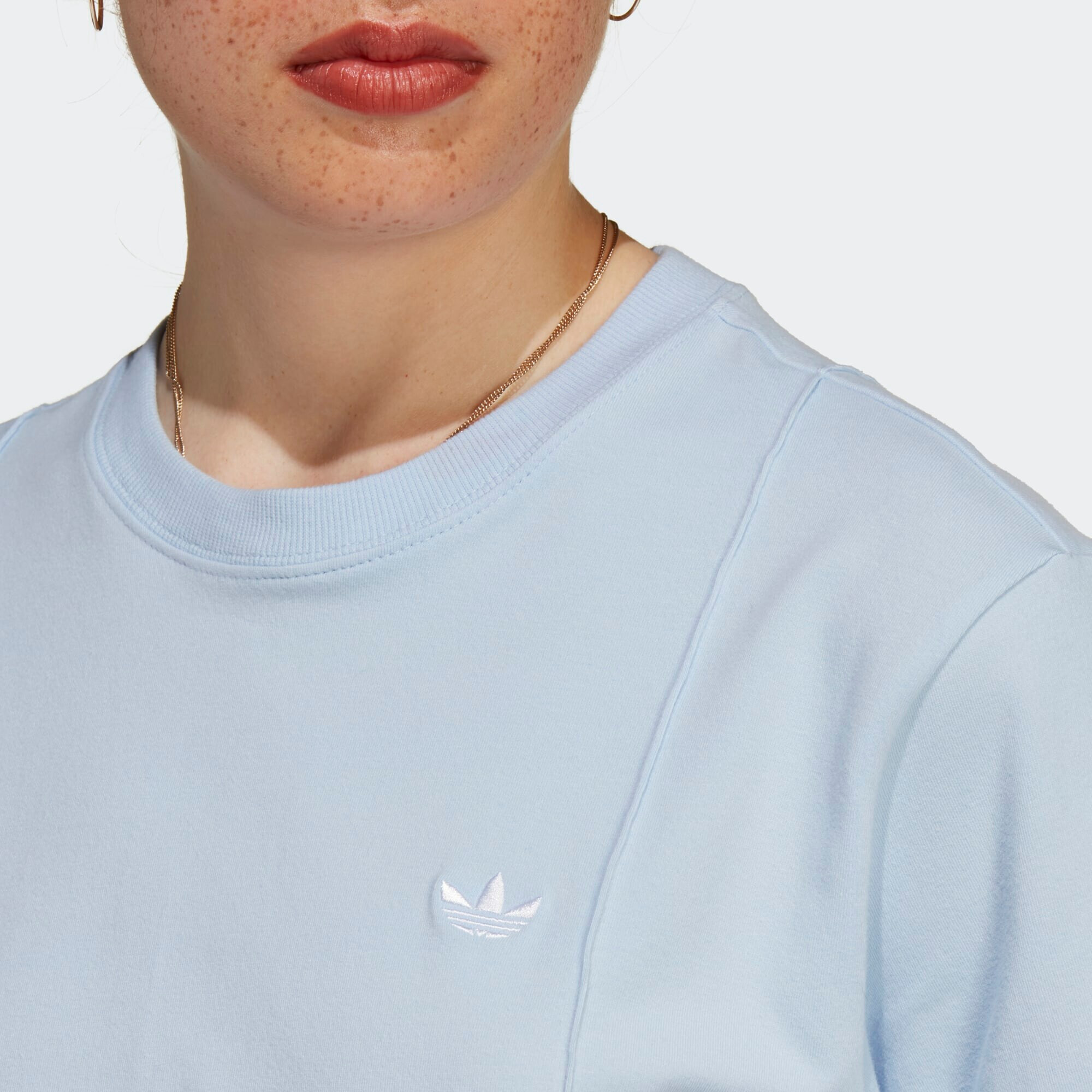 ADIDAS ORIGINALS Tricou 'Premium Essentials' albastru deschis / alb - Pled.ro