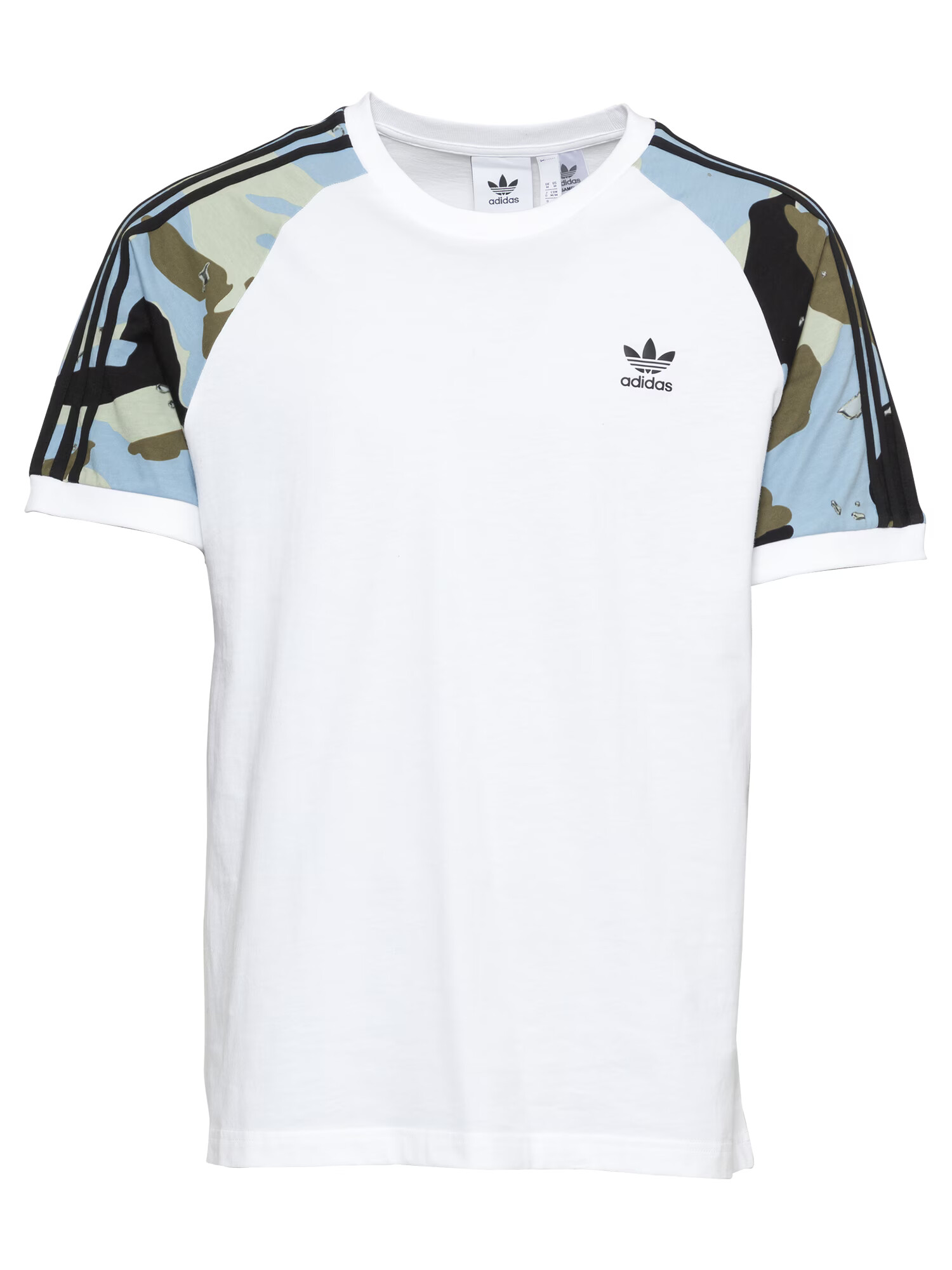 ADIDAS ORIGINALS Tricou albastru deschis / oliv / negru / alb - Pled.ro