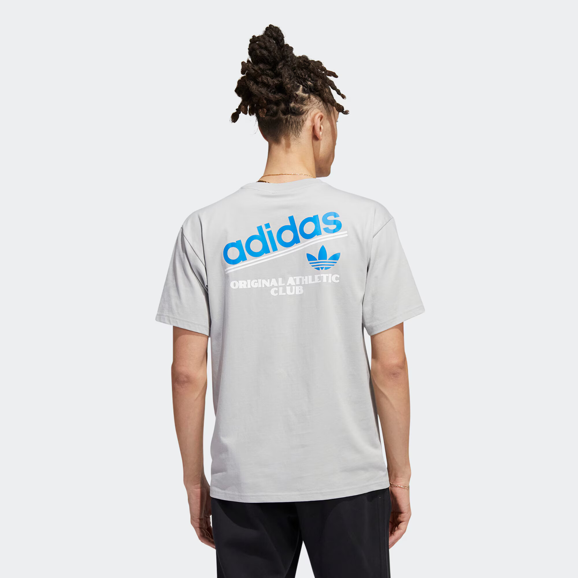 ADIDAS ORIGINALS Tricou 'Athletic Club' albastru / gri / alb - Pled.ro