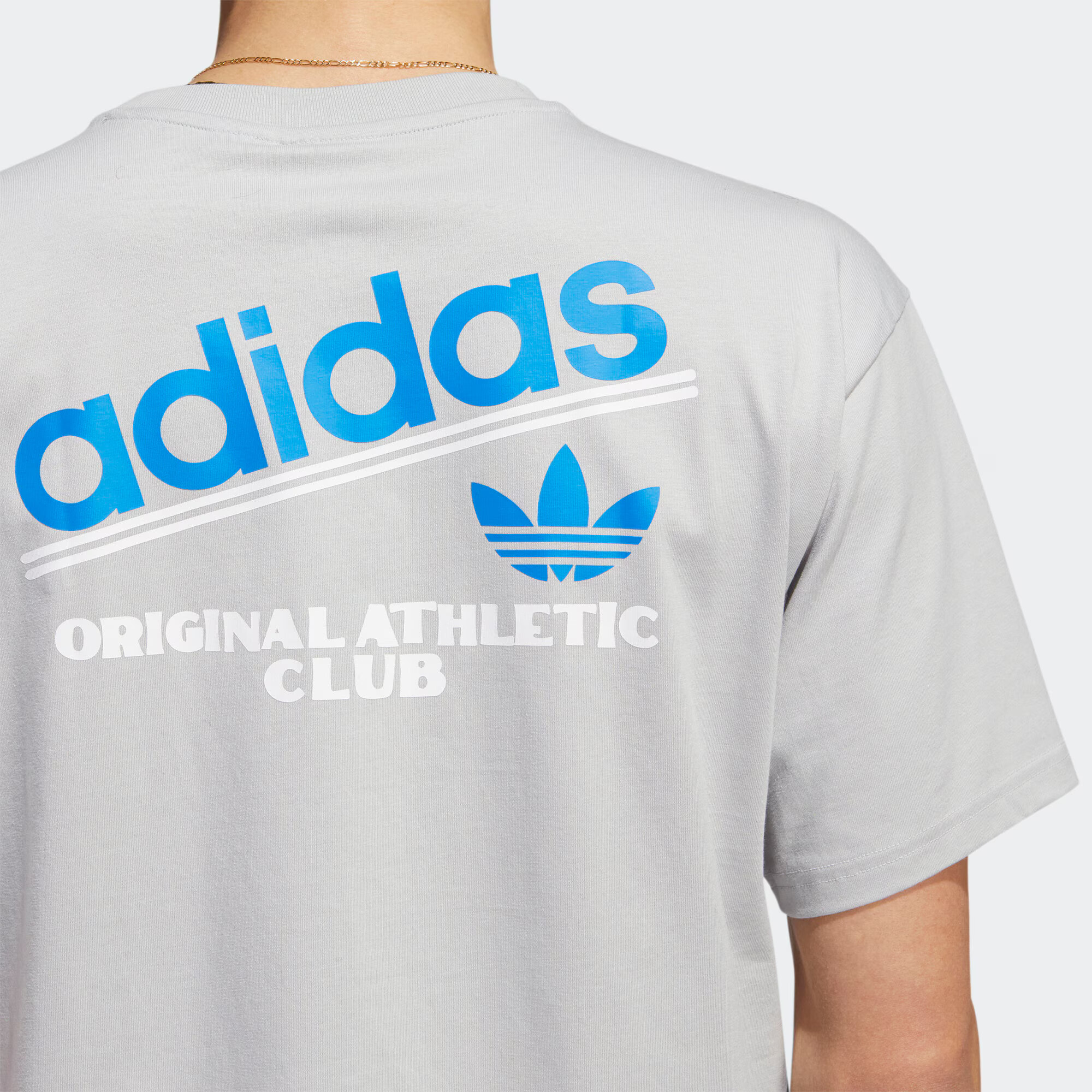 ADIDAS ORIGINALS Tricou 'Athletic Club' albastru / gri / alb - Pled.ro