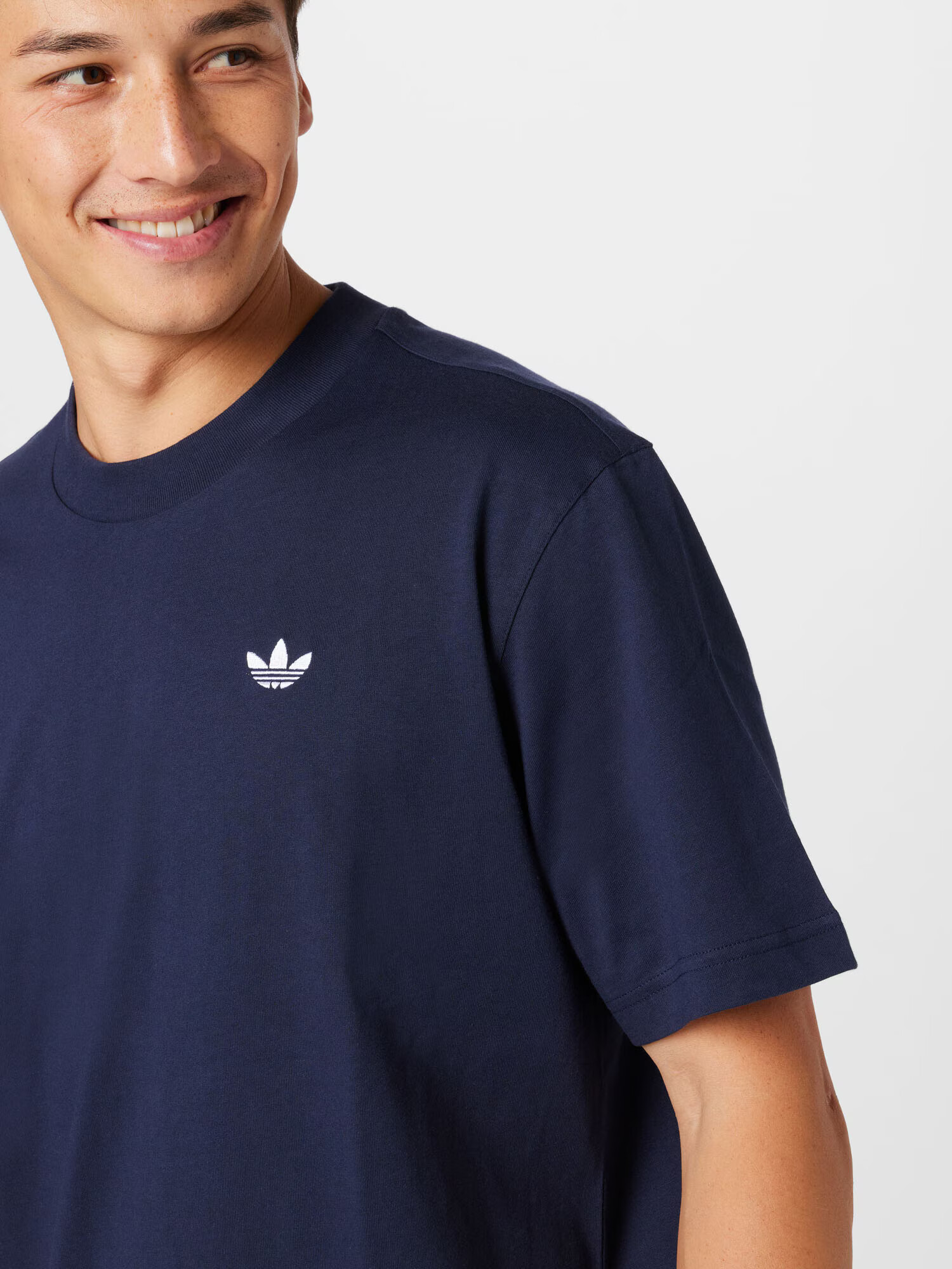 ADIDAS ORIGINALS Tricou albastru închis / alb - Pled.ro