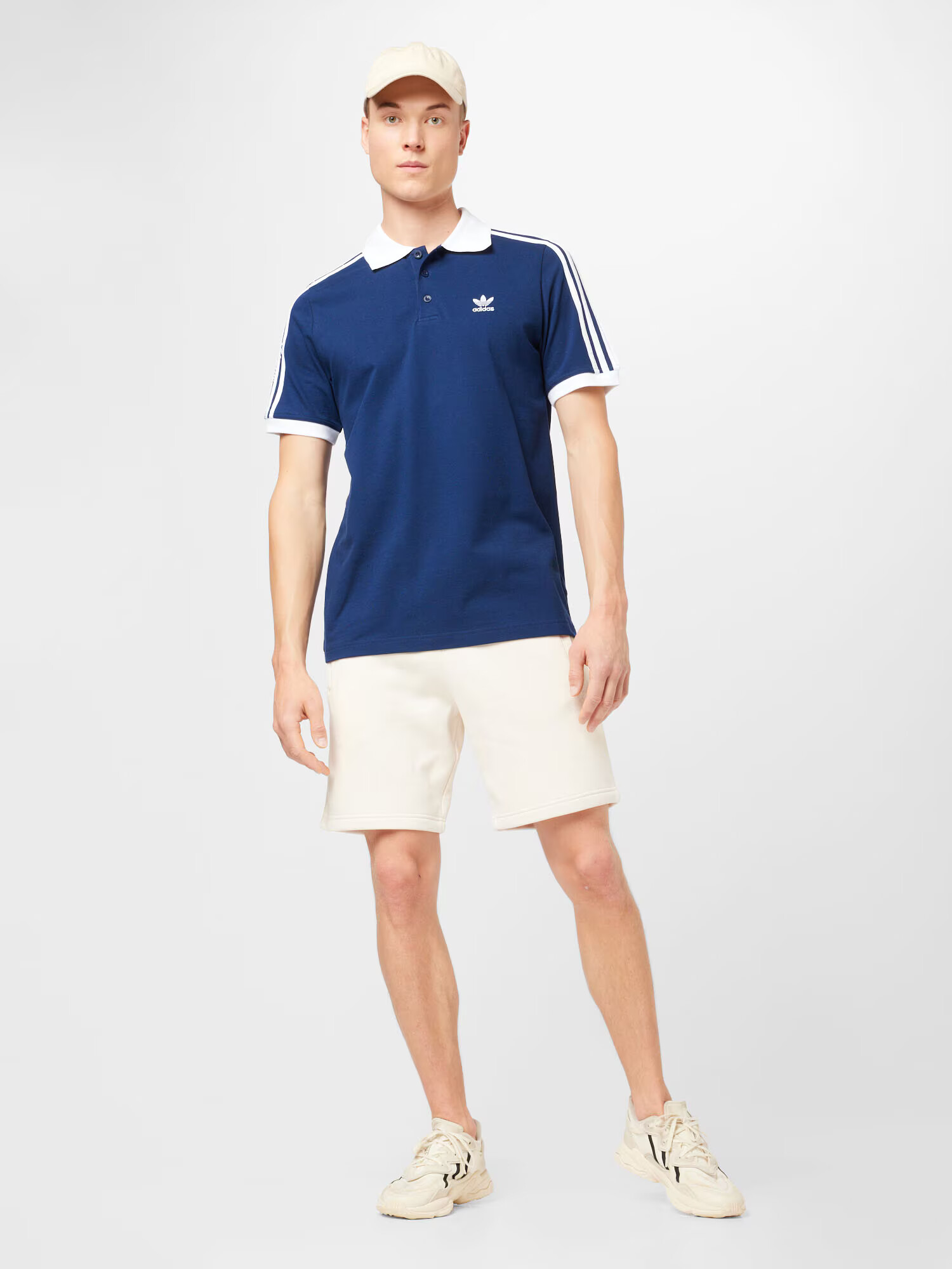 ADIDAS ORIGINALS Tricou 'Adicolor Classics 3-Stripes' albastru închis / alb - Pled.ro