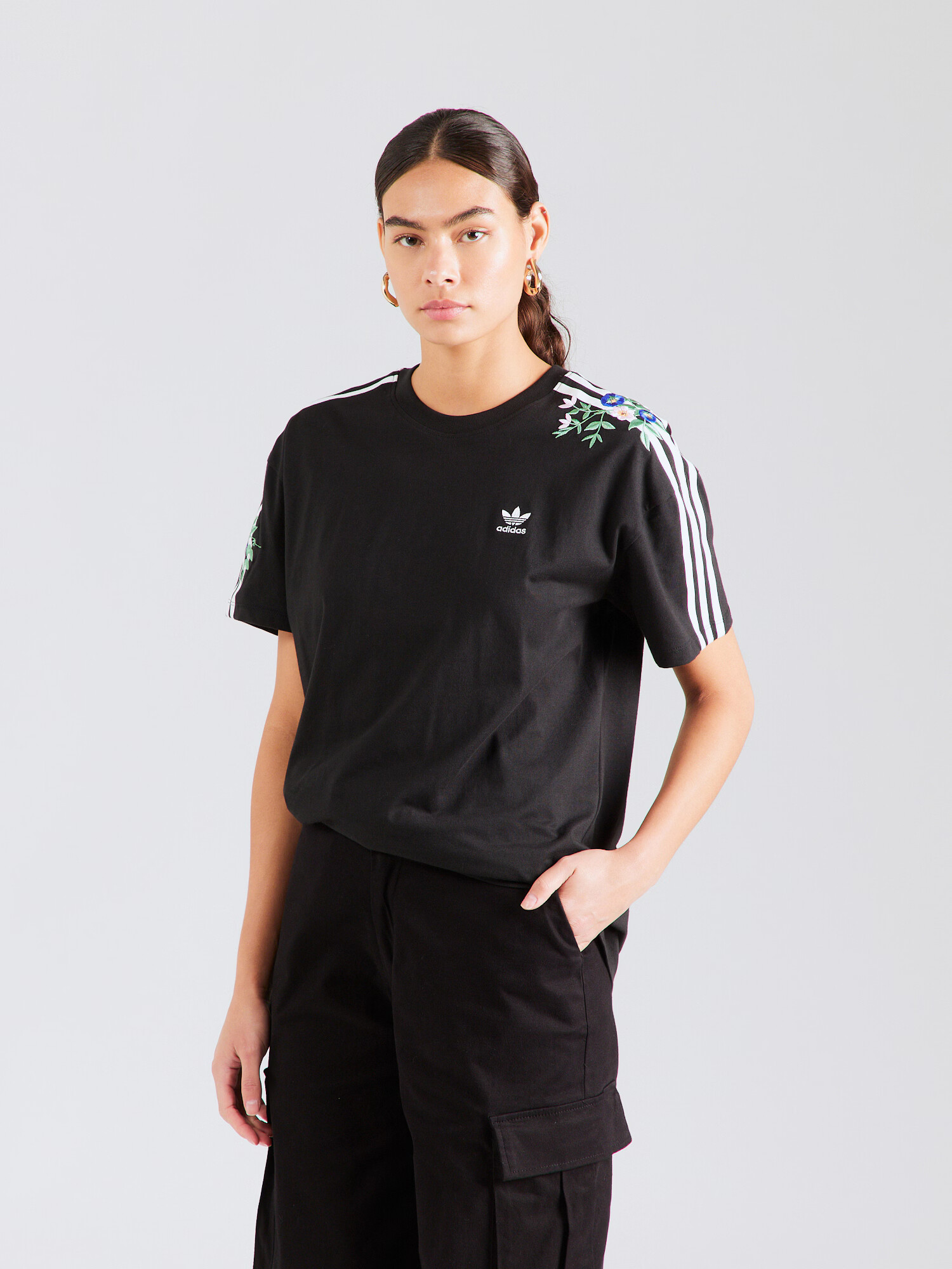 ADIDAS ORIGINALS Tricou albastru închis / negru / alb - Pled.ro