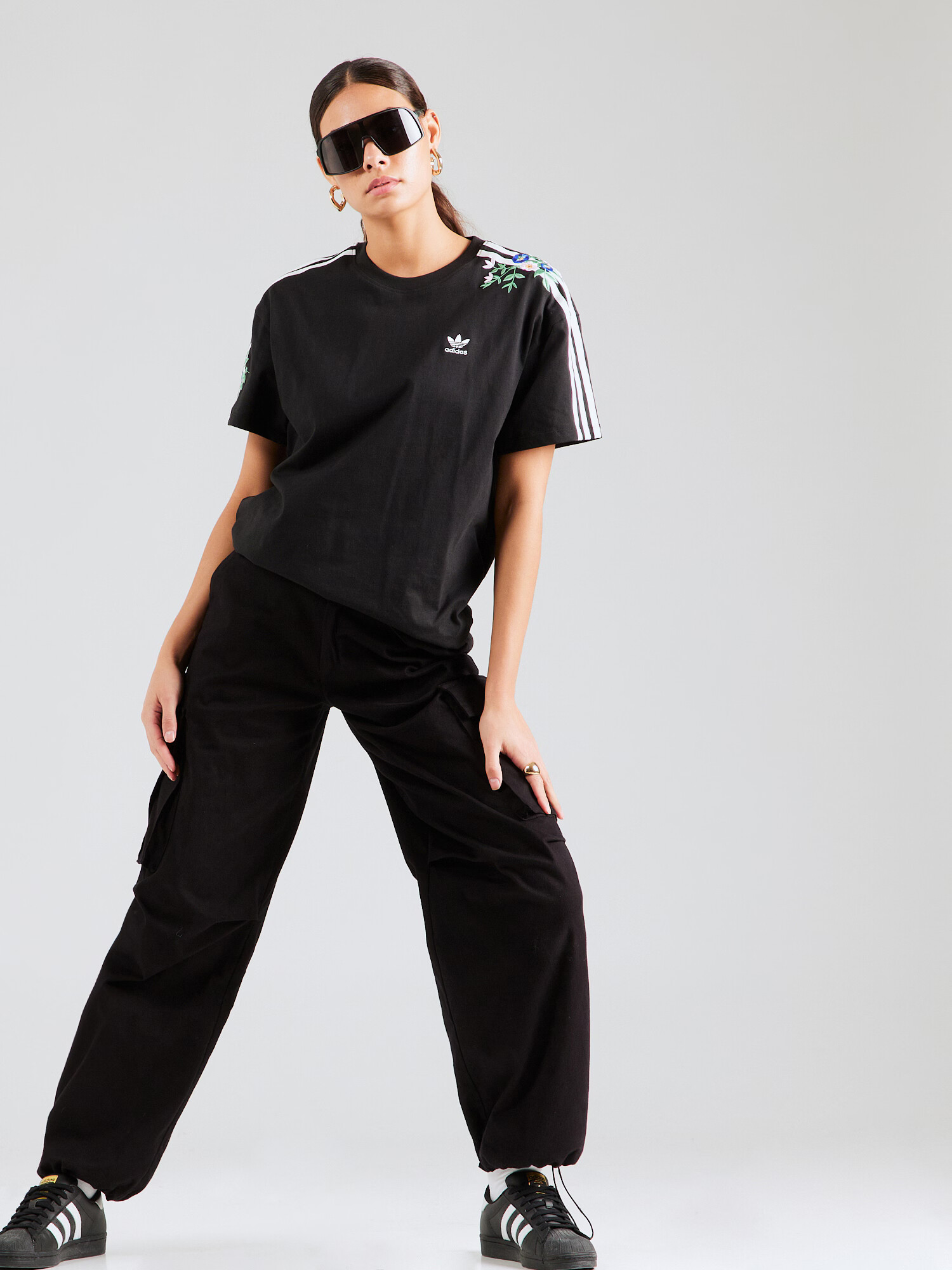 ADIDAS ORIGINALS Tricou albastru închis / negru / alb - Pled.ro