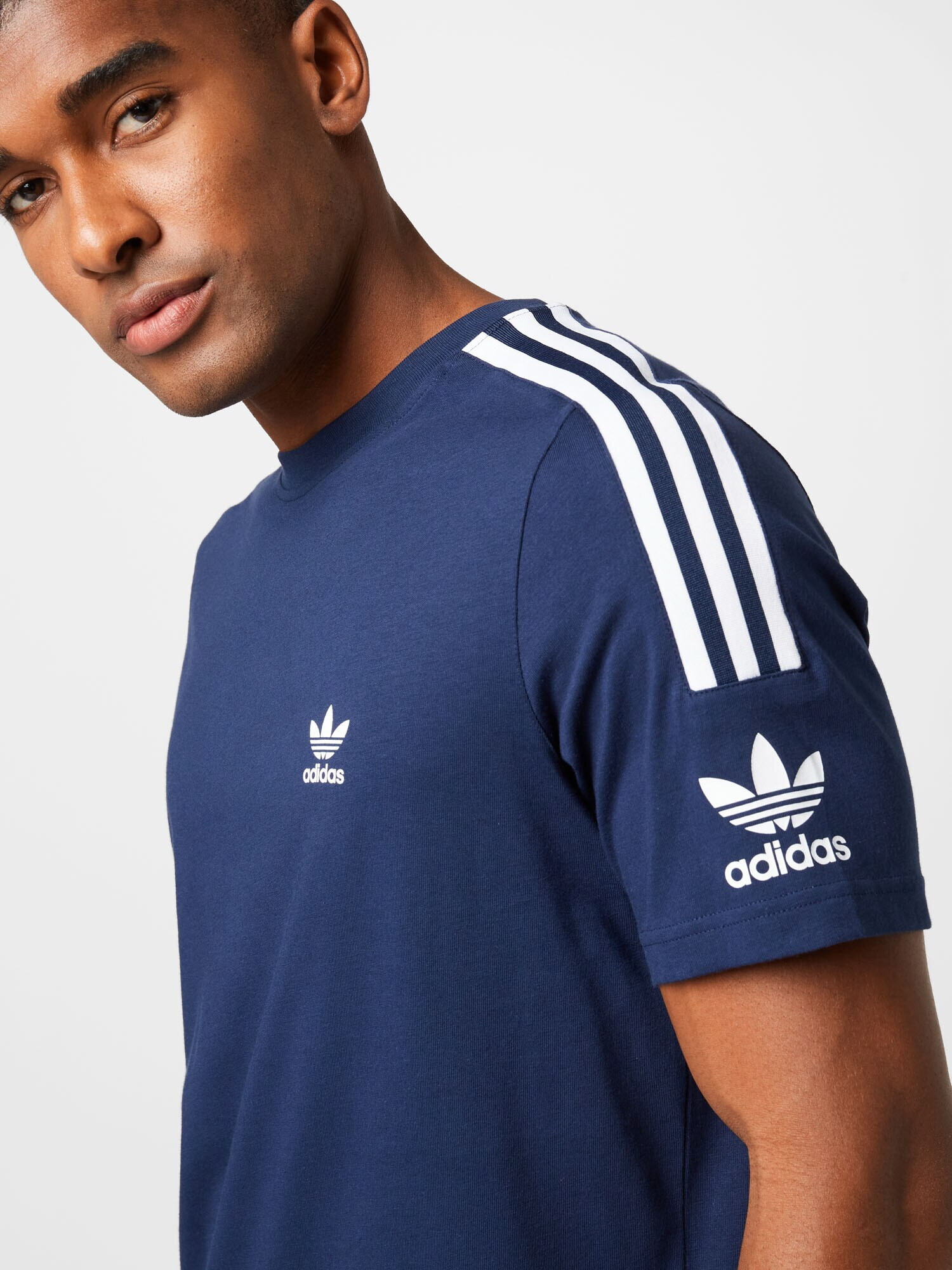 ADIDAS ORIGINALS Tricou albastru marin / alb - Pled.ro