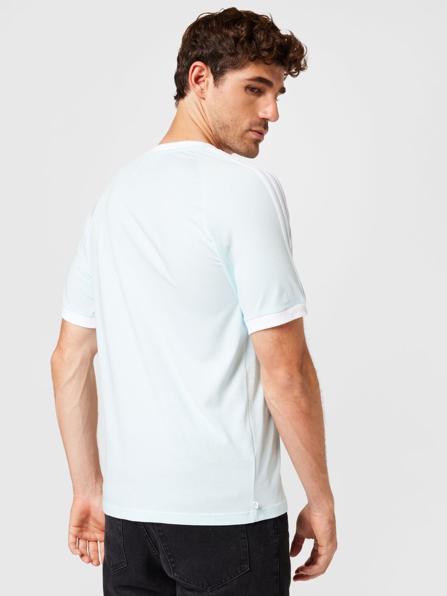 ADIDAS ORIGINALS Tricou albastru pastel / alb - Pled.ro