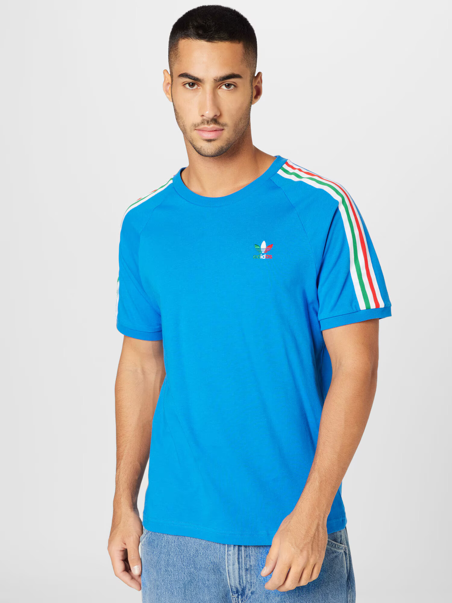 ADIDAS ORIGINALS Tricou albastru regal / verde / roșu / alb - Pled.ro