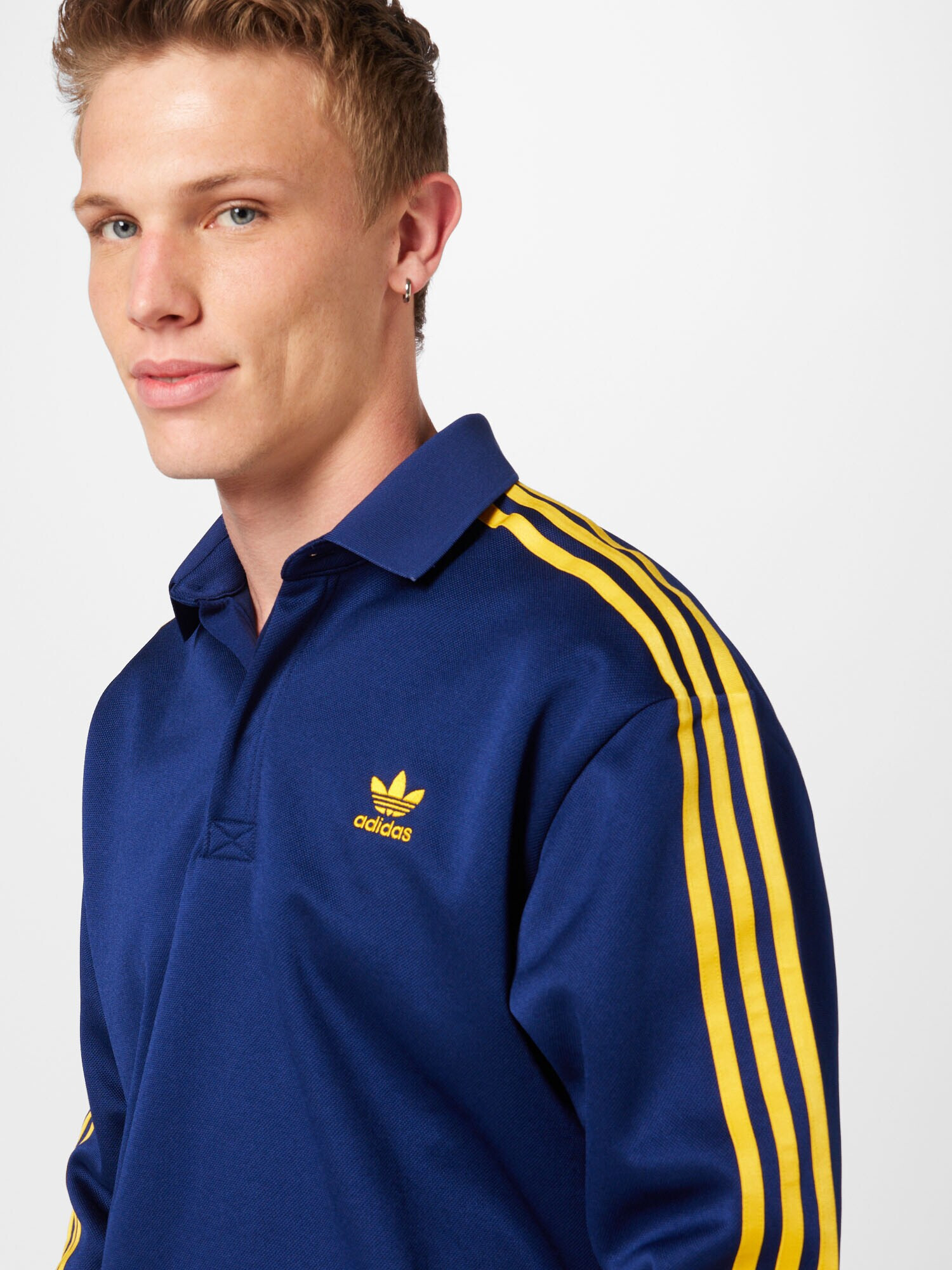 ADIDAS ORIGINALS Tricou 'Adicolor Classics+ ' albastru ultramarin / galben - Pled.ro