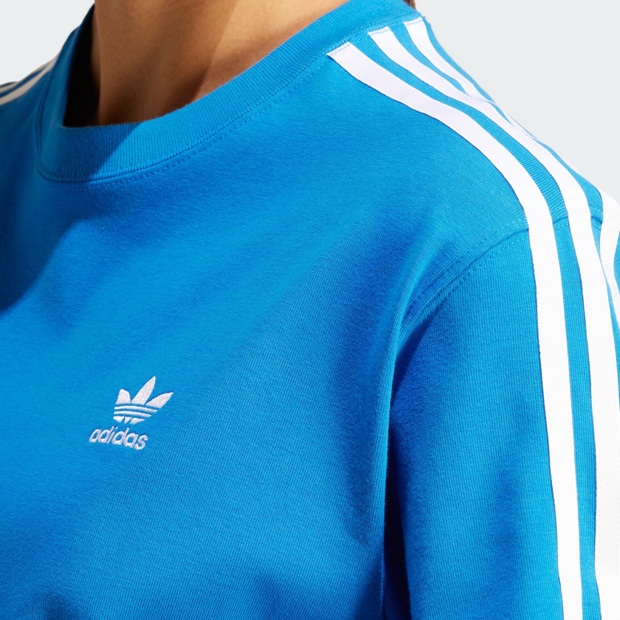 ADIDAS ORIGINALS Tricou azuriu / alb - Pled.ro