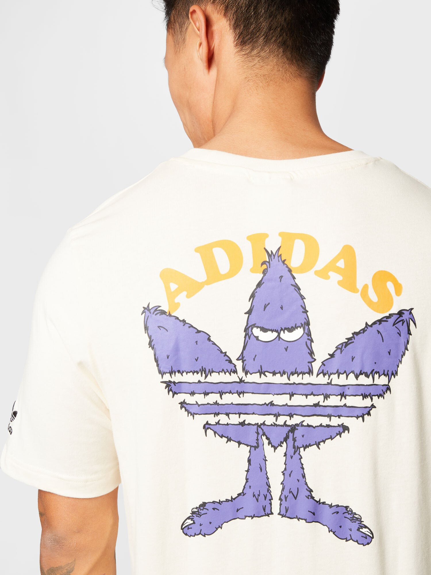 ADIDAS ORIGINALS Tricou bej / albastru / portocaliu / negru - Pled.ro