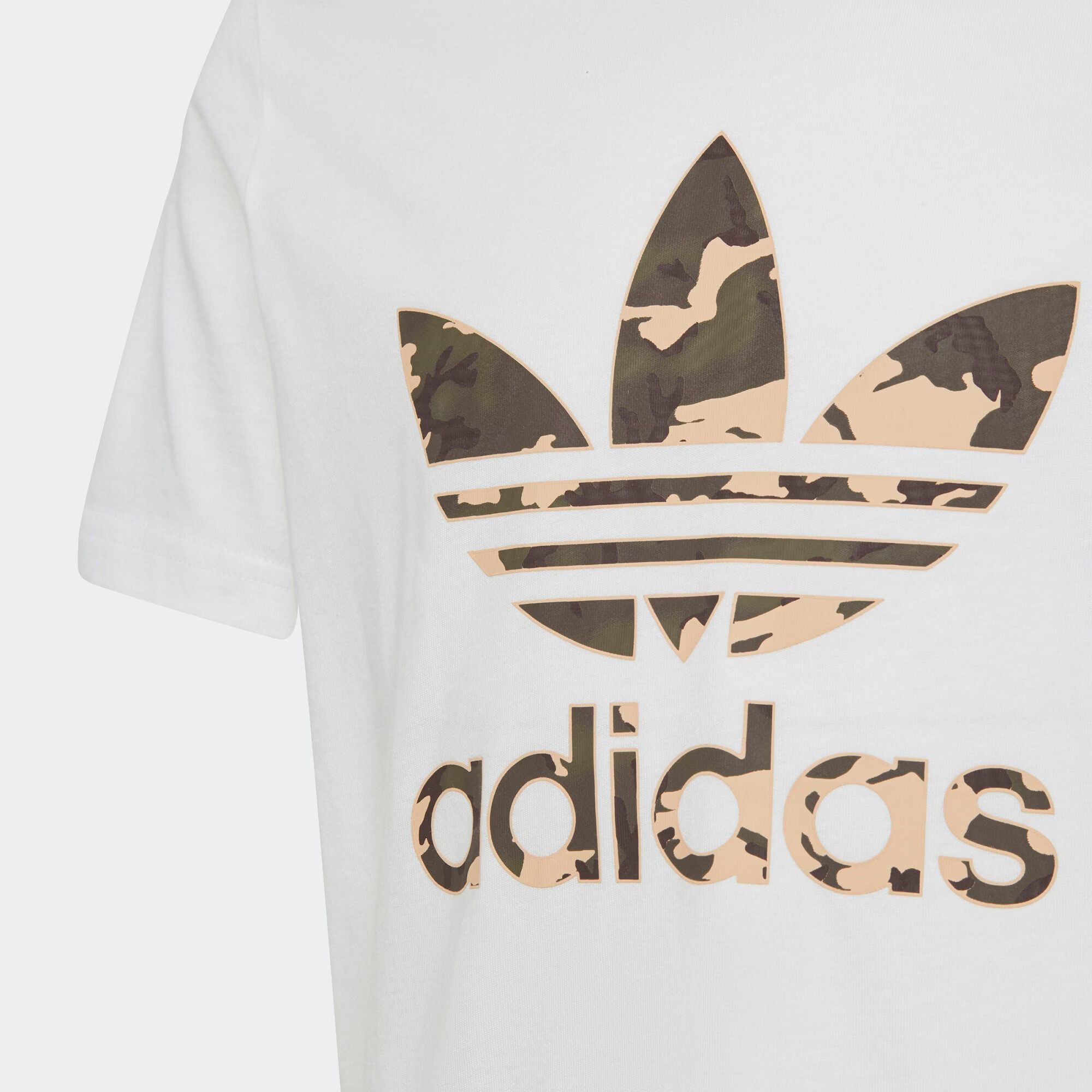 ADIDAS ORIGINALS Tricou 'Camo' bej / kaki / alb - Pled.ro