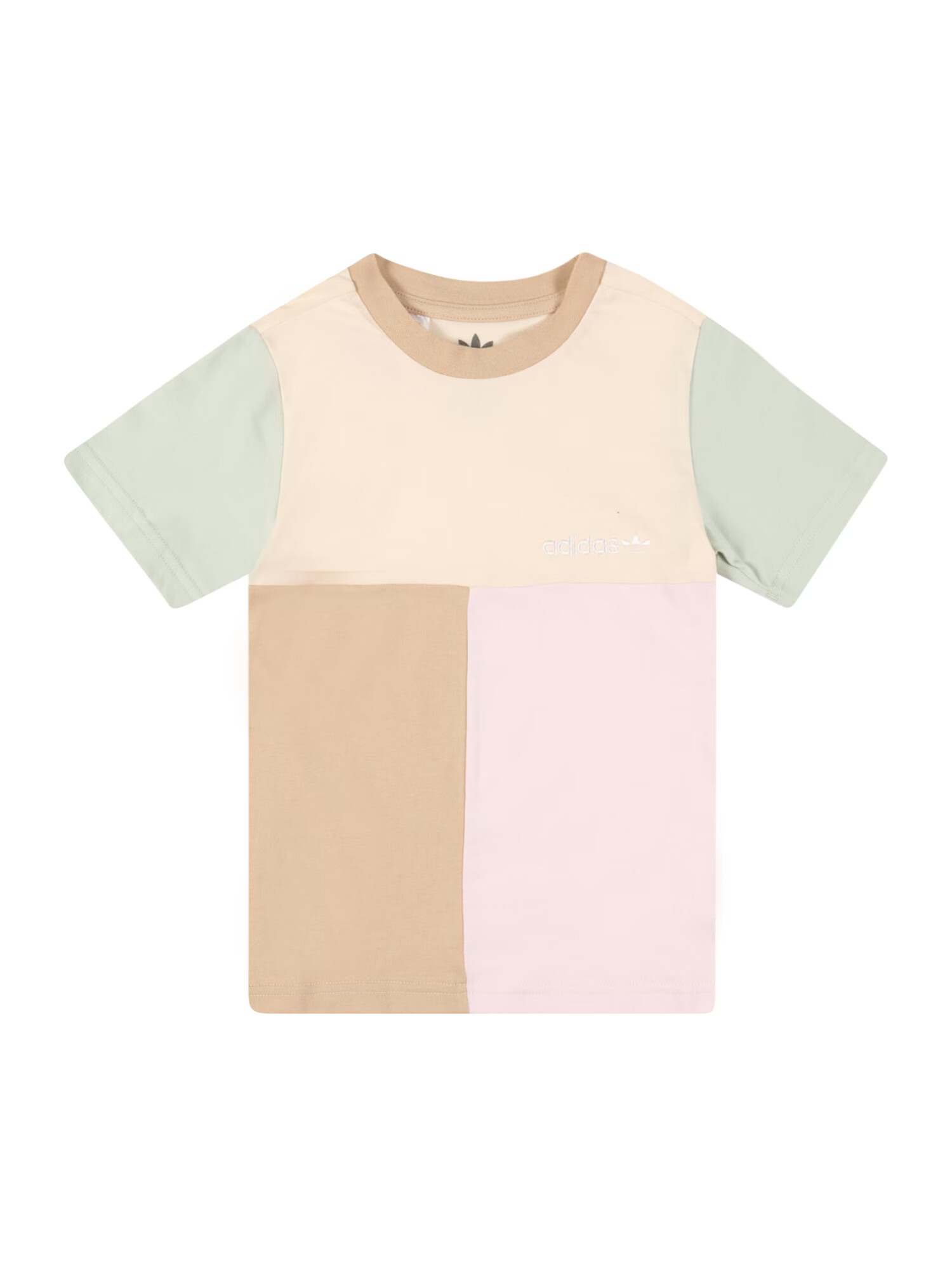 ADIDAS ORIGINALS Tricou bej / maro deschis / verde pastel / roz - Pled.ro