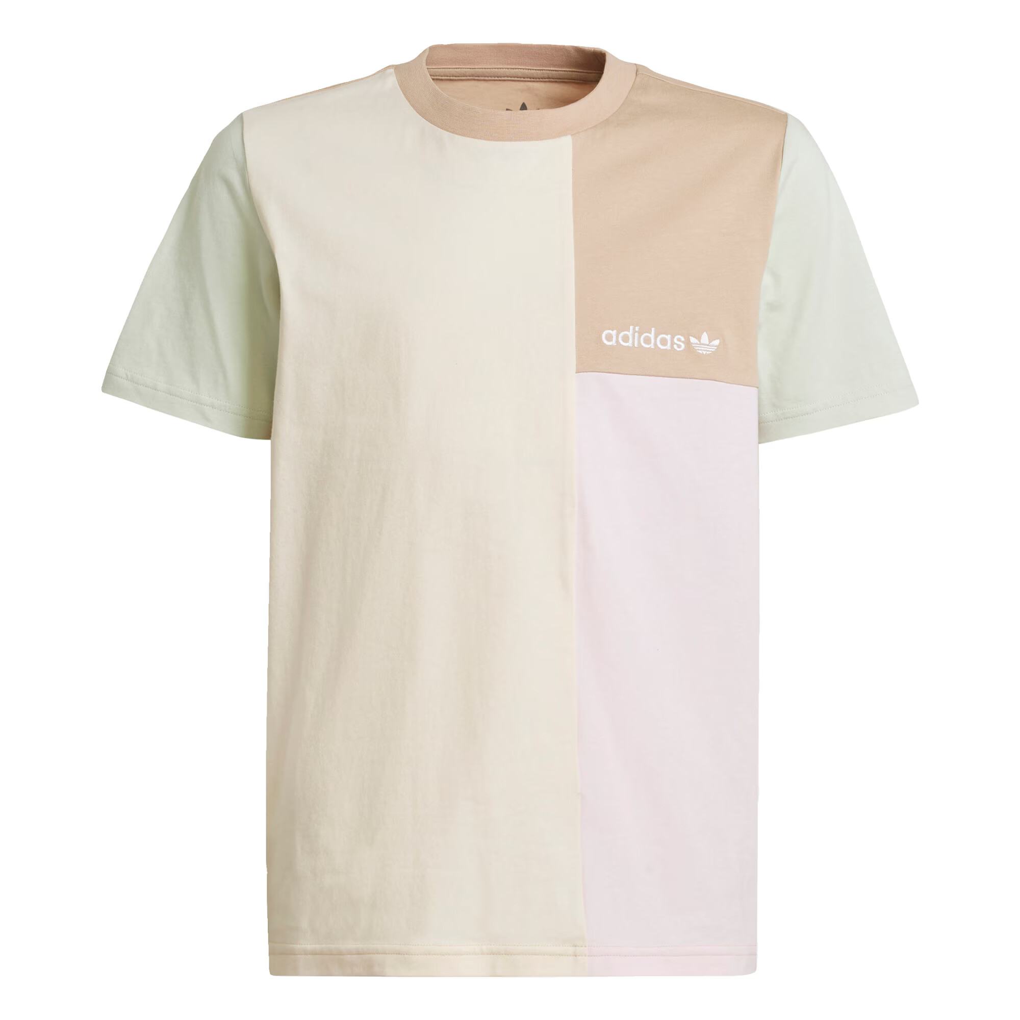 ADIDAS ORIGINALS Tricou bej / maro deschis / verde pastel / roz pastel - Pled.ro