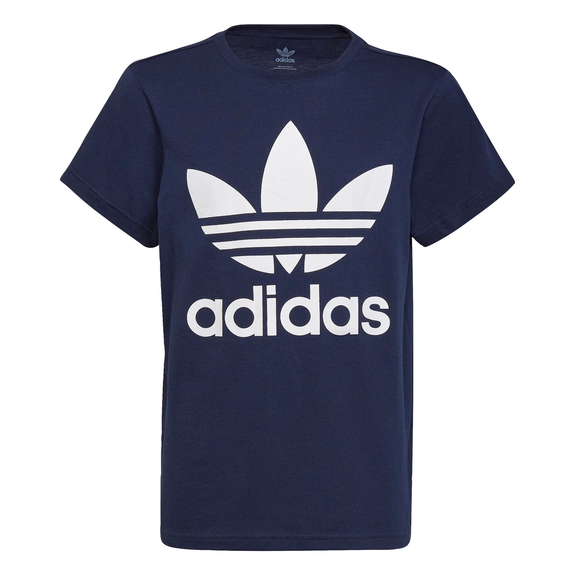 ADIDAS ORIGINALS Tricou 'Trefoil' bleumarin / alb - Pled.ro