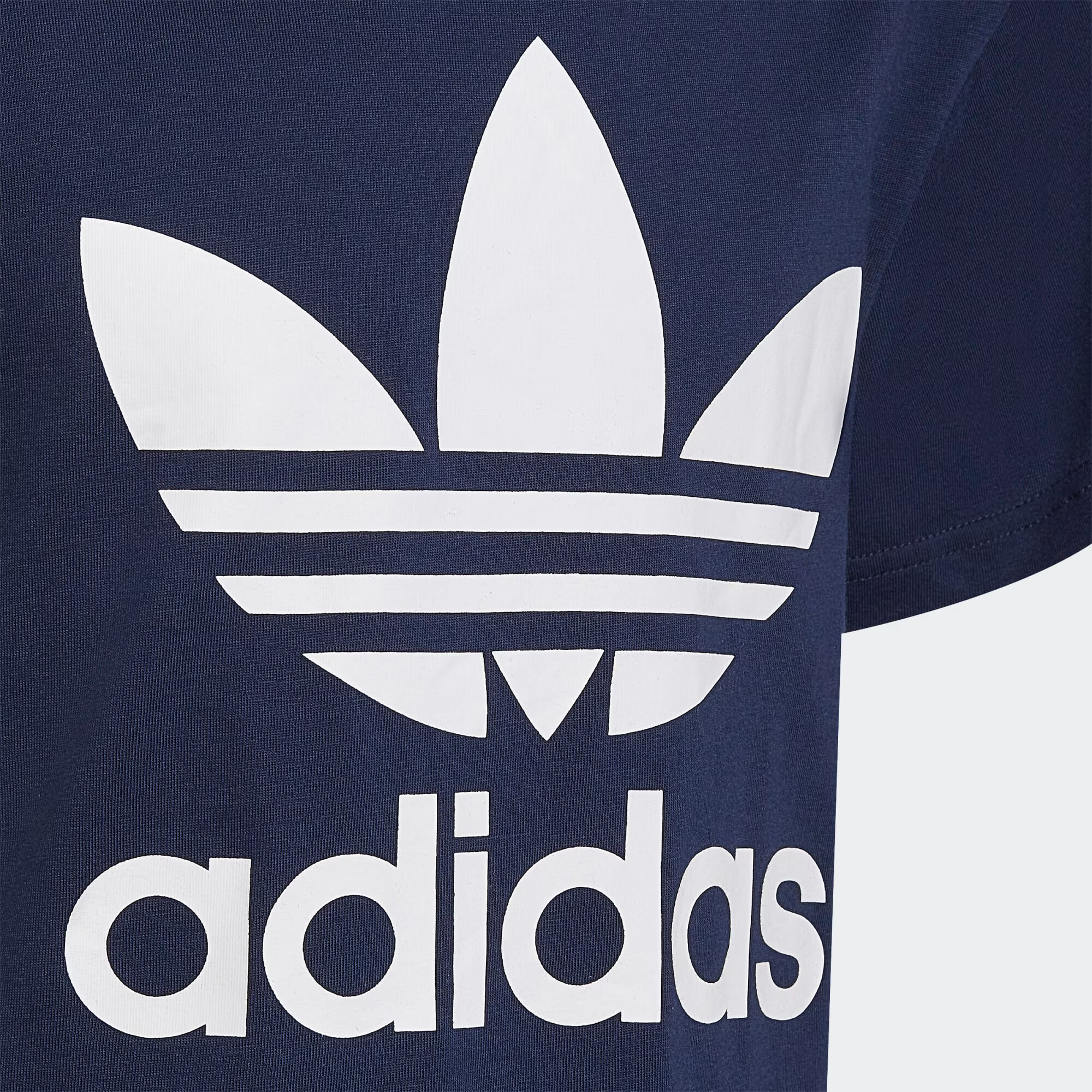 ADIDAS ORIGINALS Tricou 'Trefoil' bleumarin / alb - Pled.ro