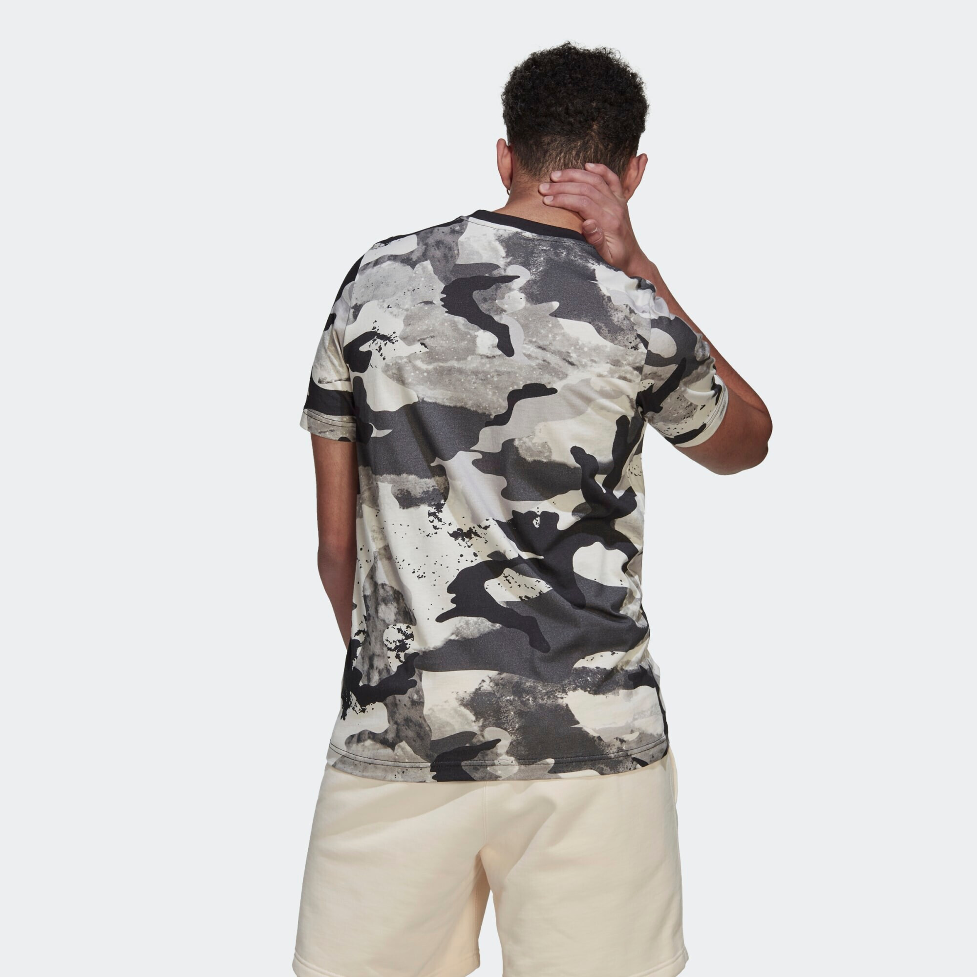 ADIDAS ORIGINALS Tricou 'Camo ' gri / negru / alb - Pled.ro