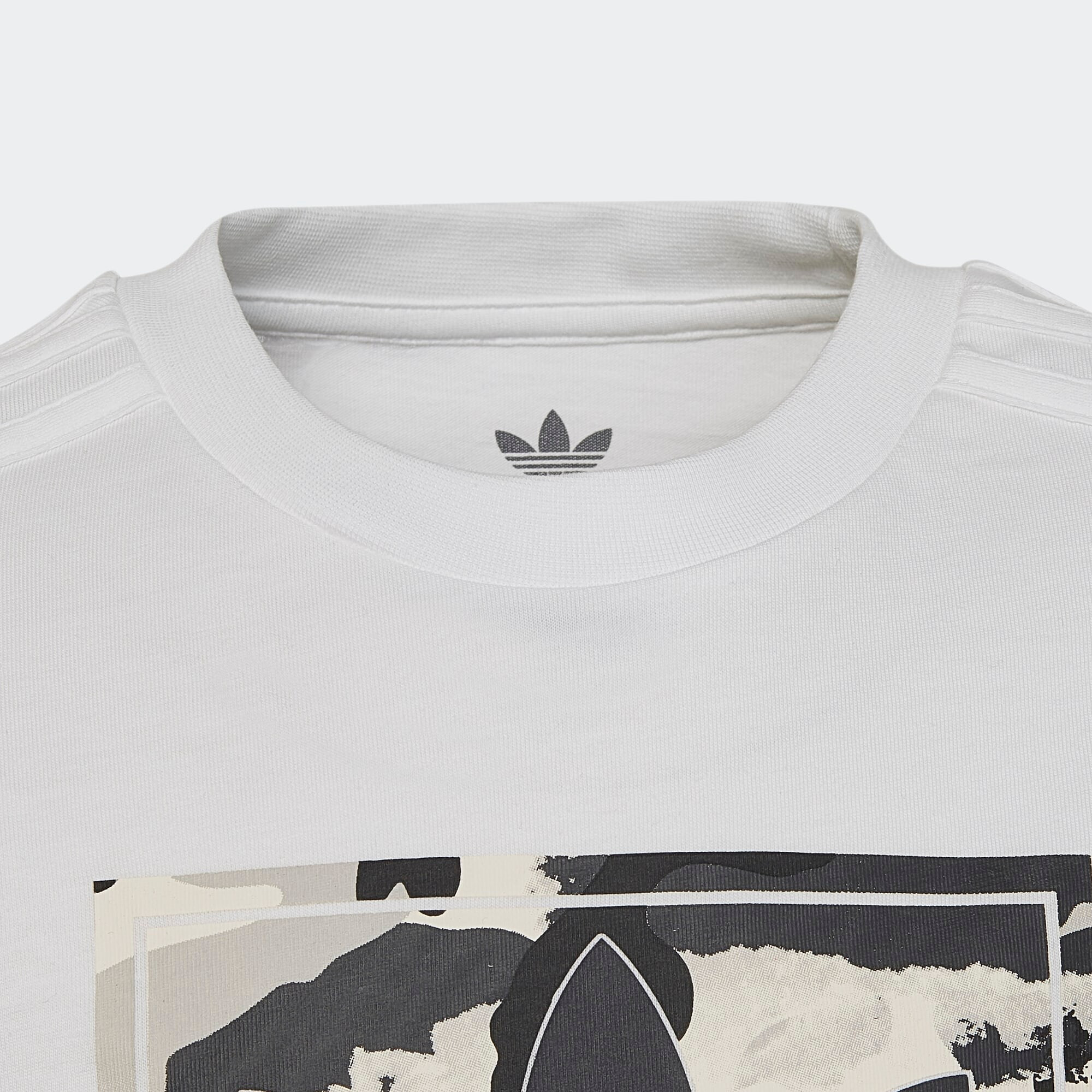 ADIDAS ORIGINALS Tricou 'Camo ' gri / negru / alb - Pled.ro