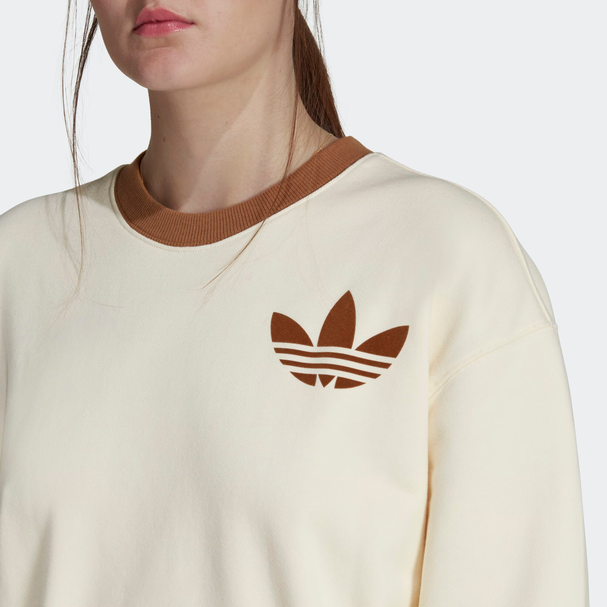 ADIDAS ORIGINALS Tricou crem / maro - Pled.ro