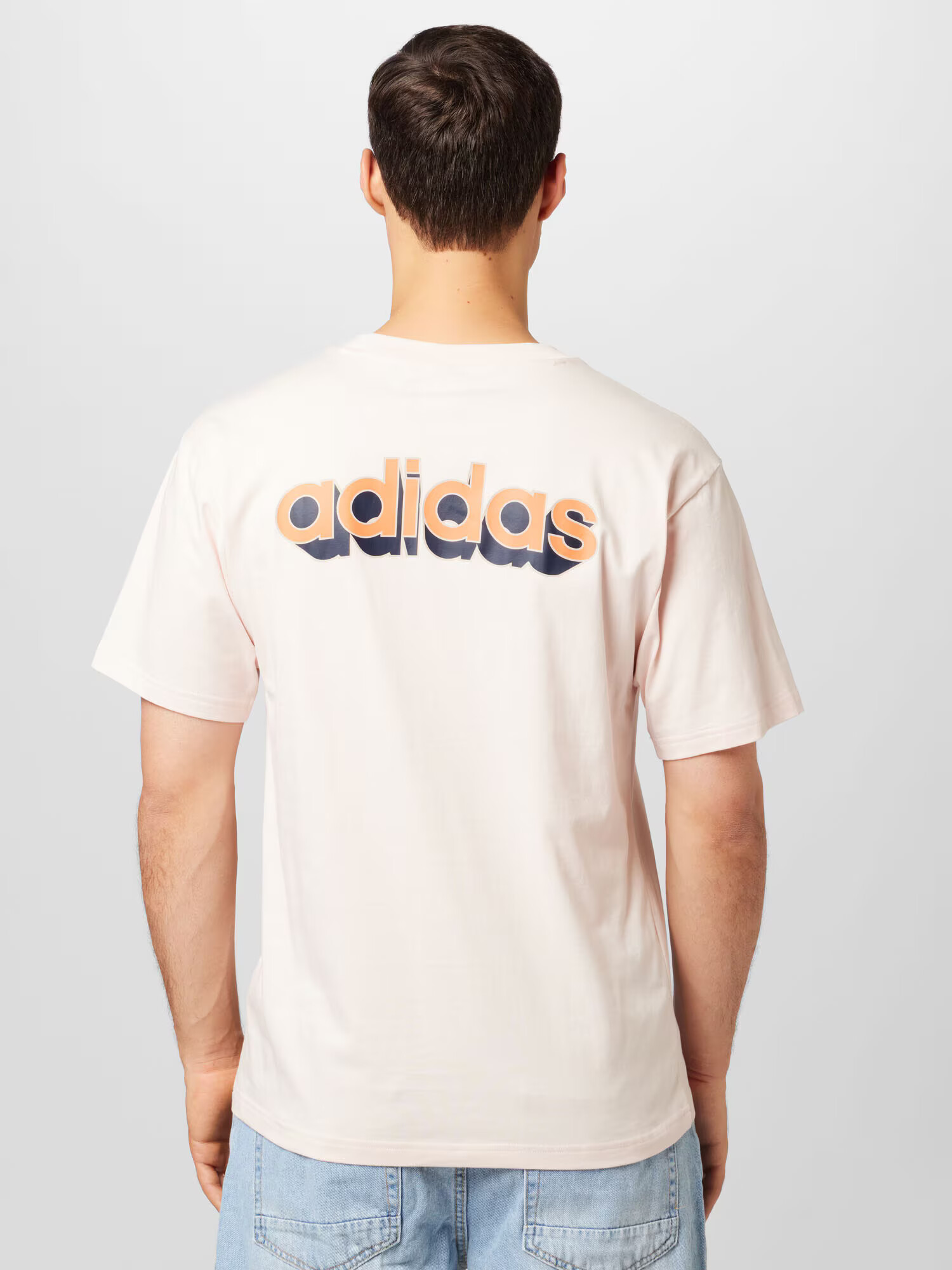 ADIDAS ORIGINALS Tricou '3D Power Trefoil' portocaliu / roz pastel / negru - Pled.ro