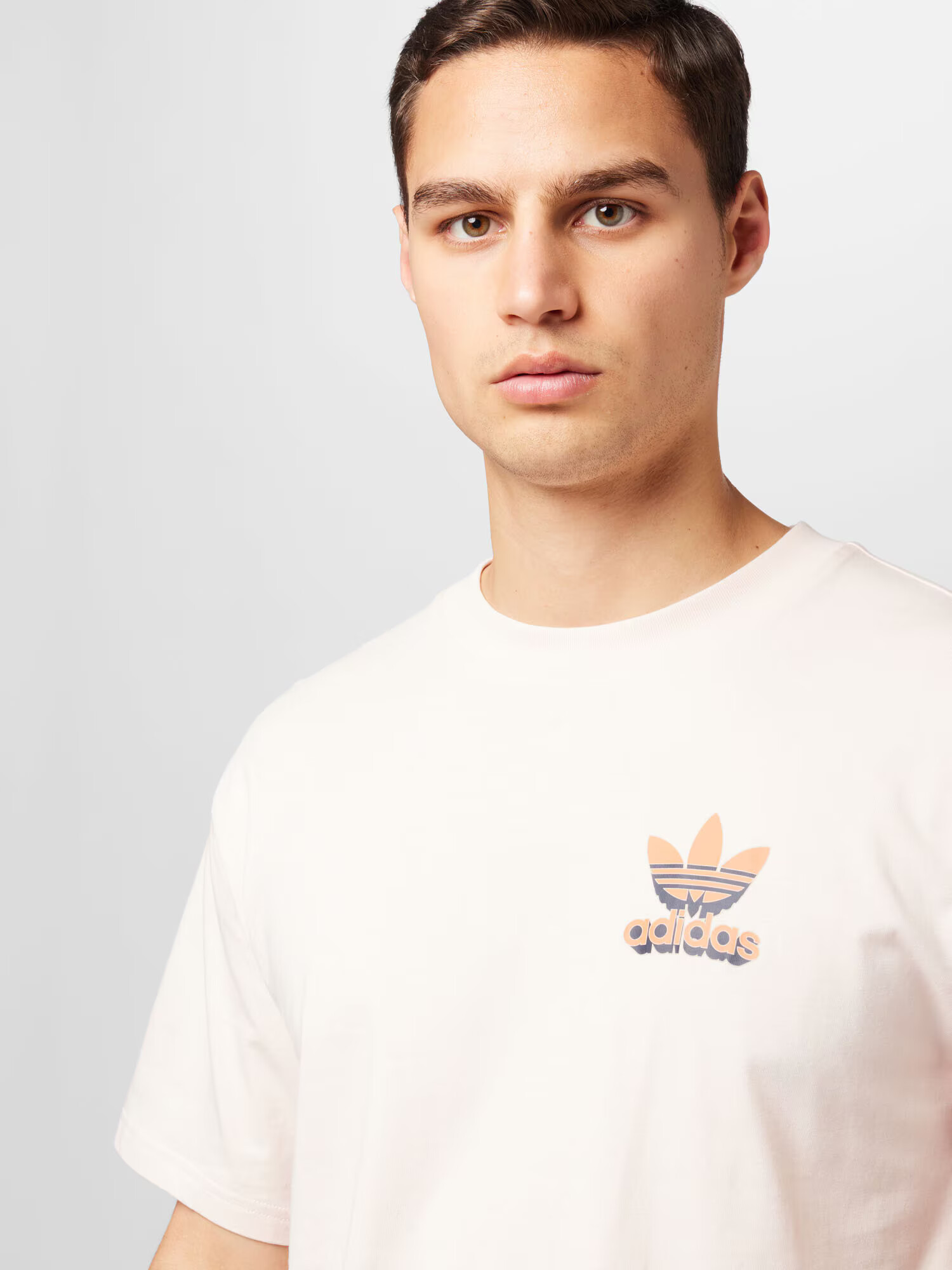 ADIDAS ORIGINALS Tricou '3D Power Trefoil' portocaliu / roz pastel / negru - Pled.ro