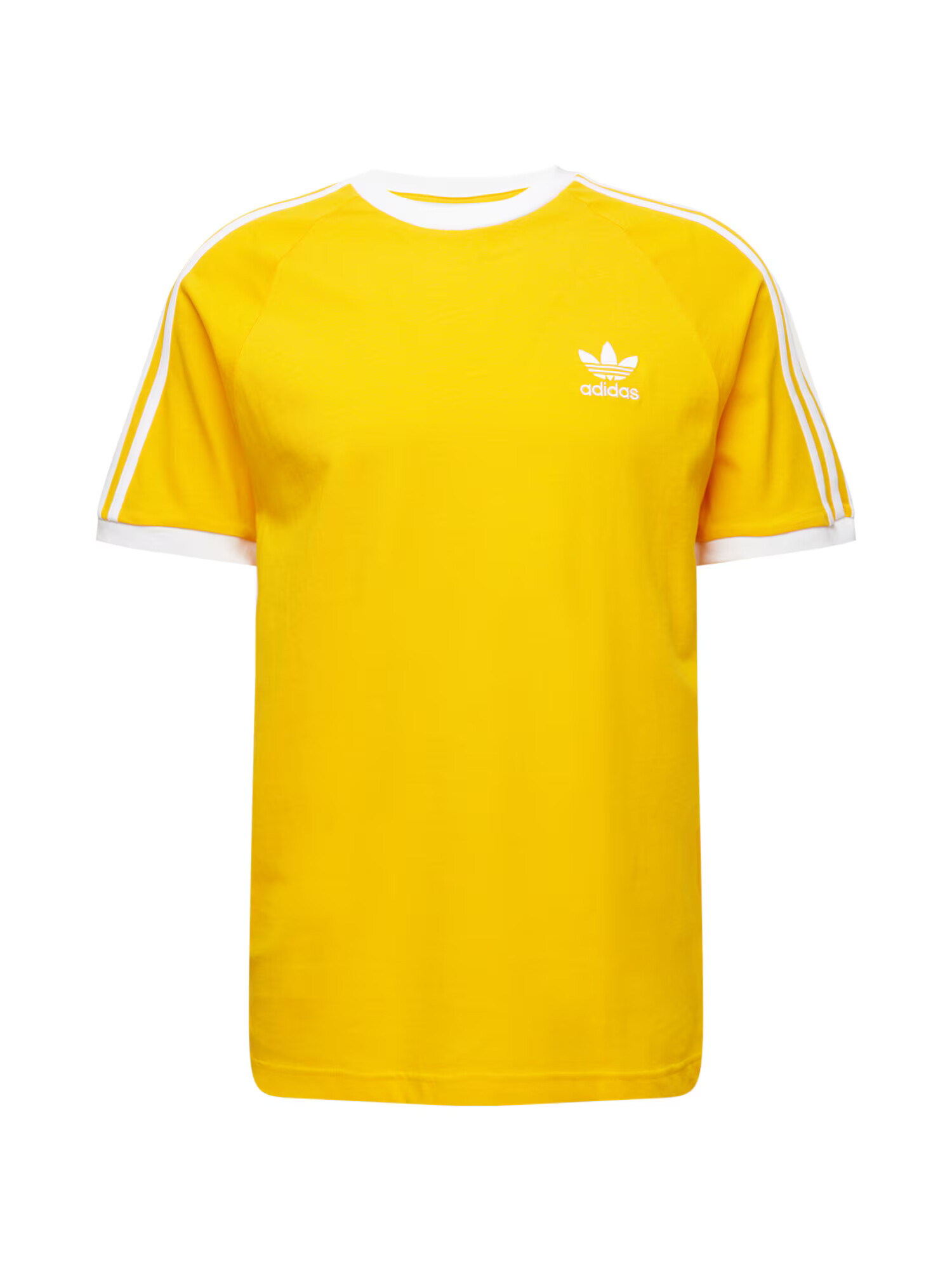 ADIDAS ORIGINALS Tricou 'Adicolor Classics 3-Stripes' galben / alb - Pled.ro