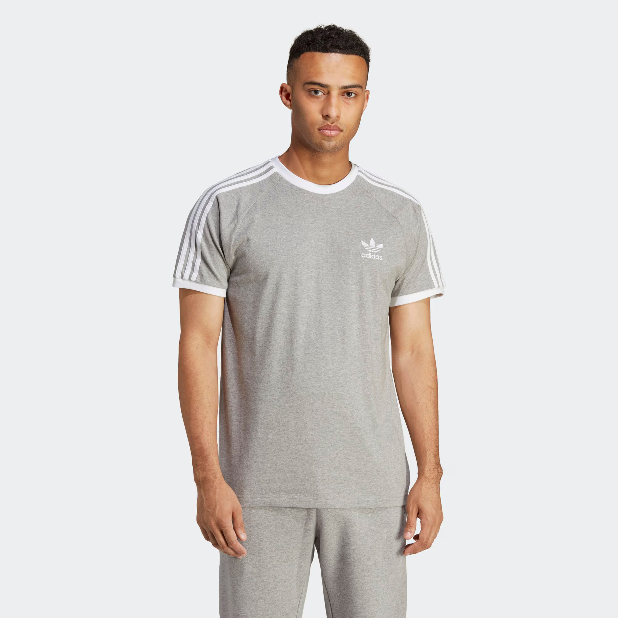 ADIDAS ORIGINALS Tricou 'Adicolor Classics' gri / alb - Pled.ro