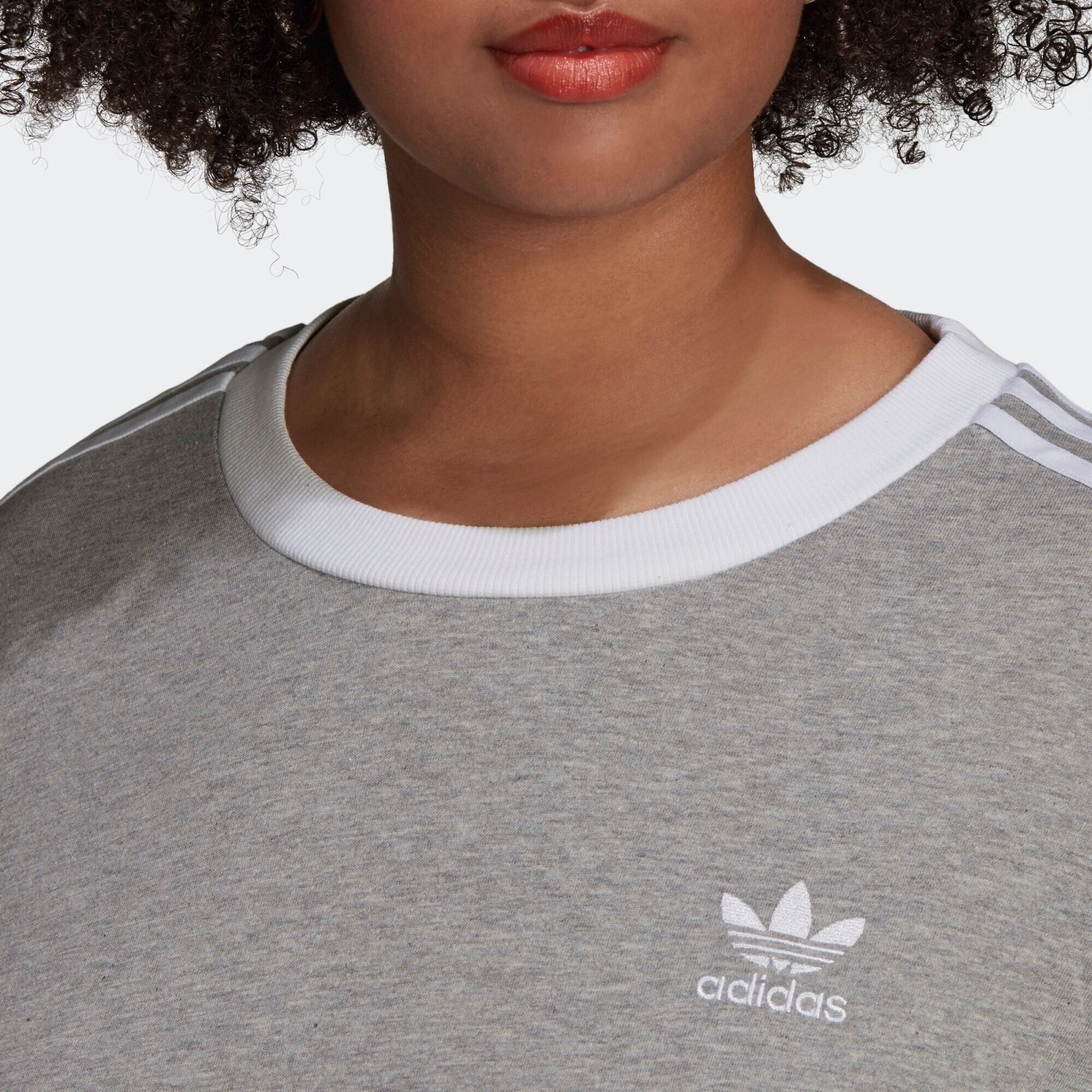 ADIDAS ORIGINALS Tricou gri amestecat / alb - Pled.ro