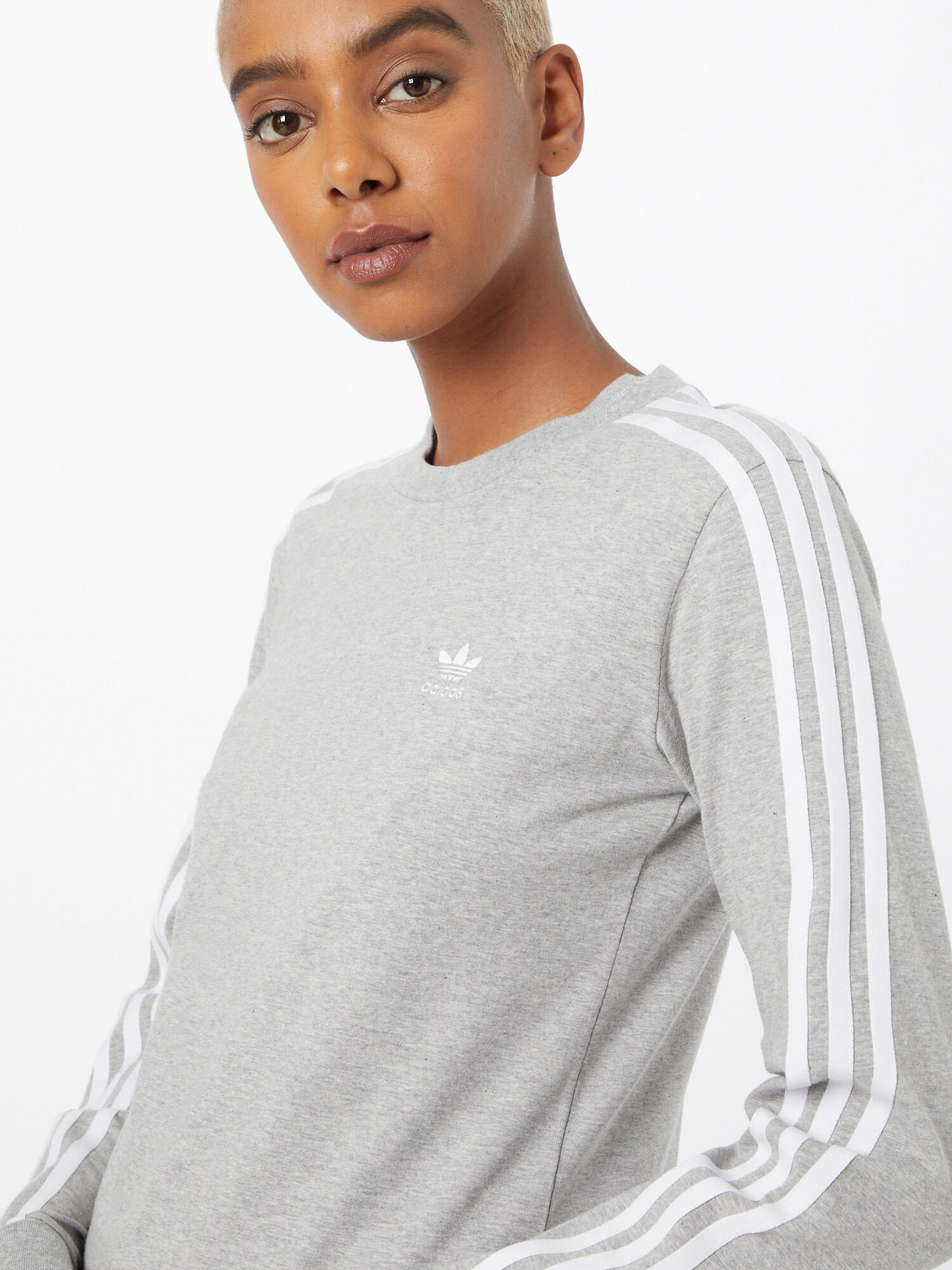 ADIDAS ORIGINALS Tricou gri amestecat / alb - Pled.ro