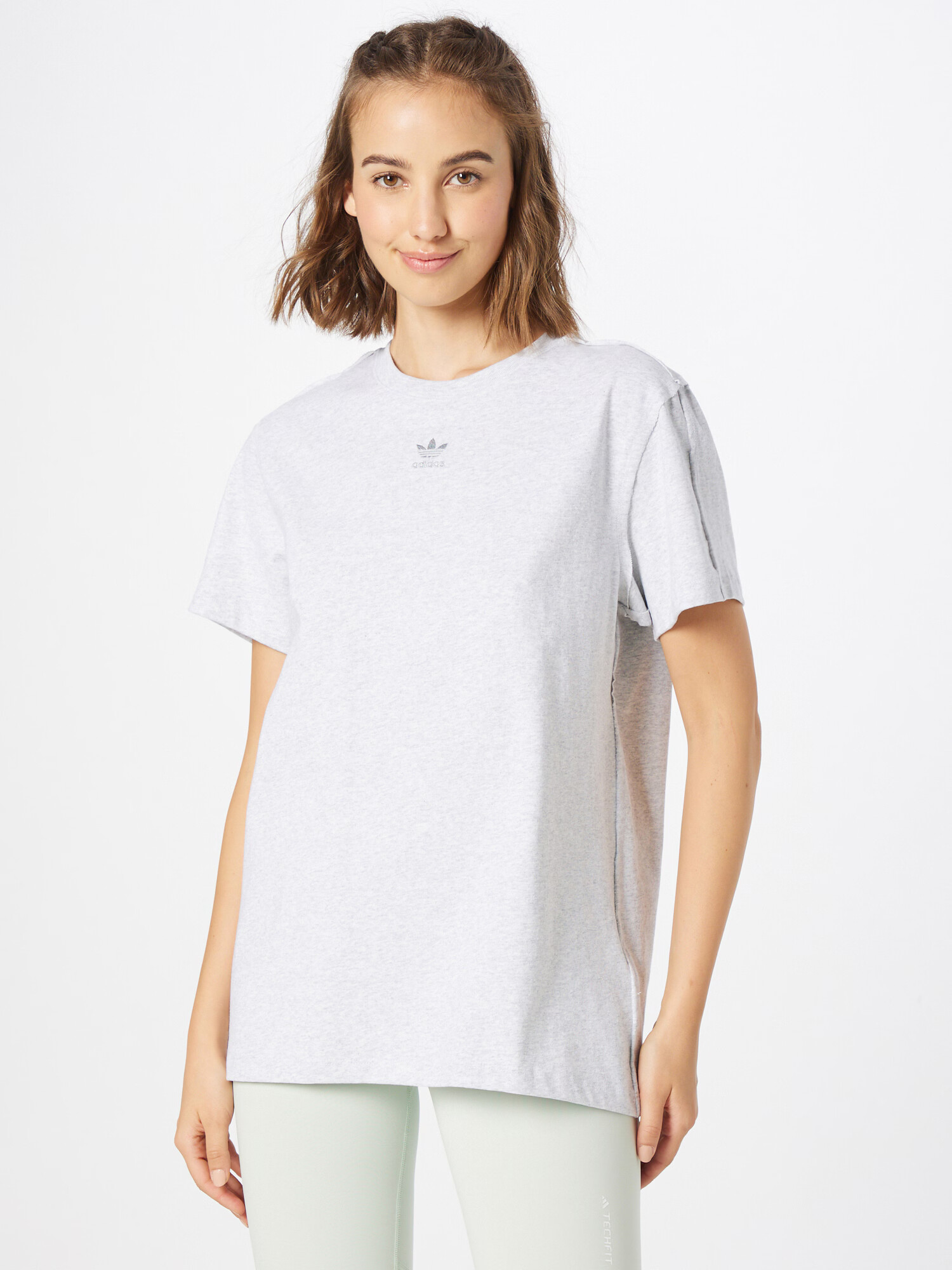 ADIDAS ORIGINALS Tricou gri deschis - Pled.ro