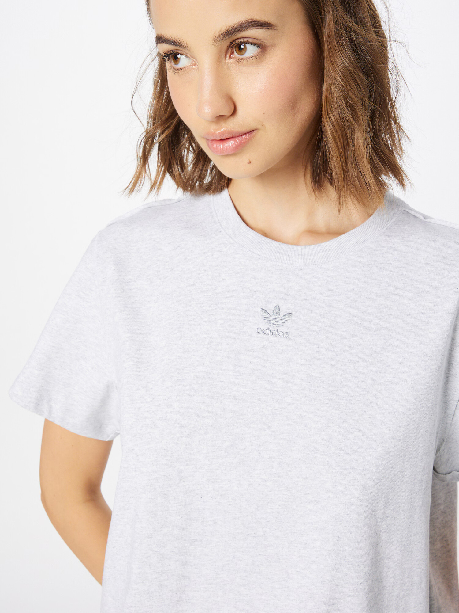 ADIDAS ORIGINALS Tricou gri deschis - Pled.ro