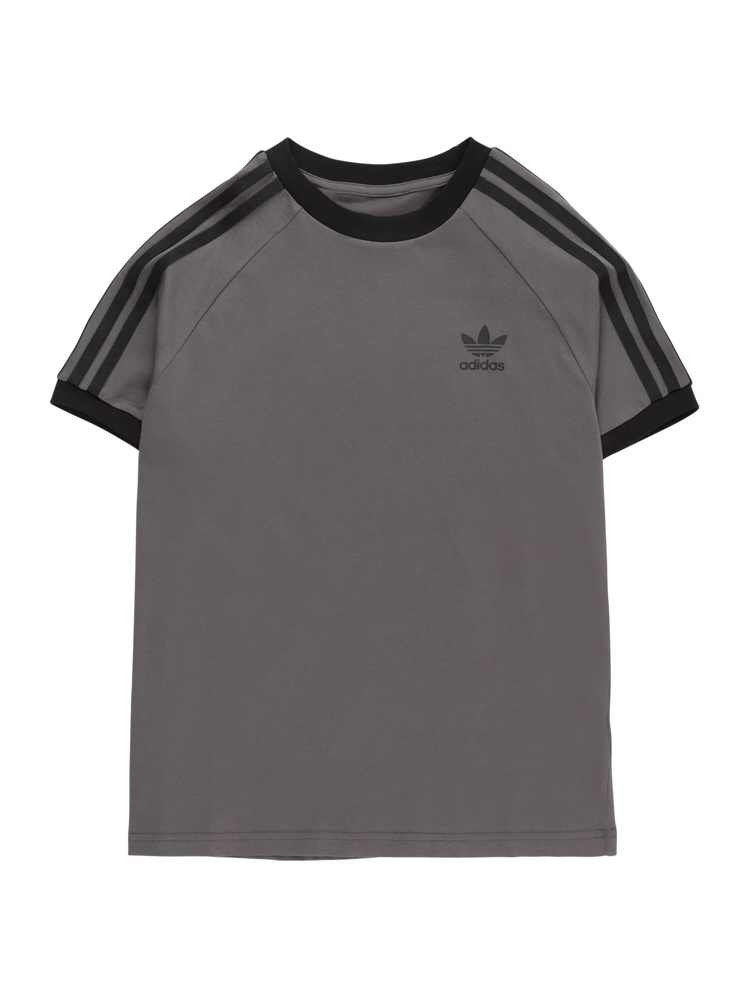 ADIDAS ORIGINALS Tricou 'Adicolor 3-Stripes' gri grafit / negru - Pled.ro