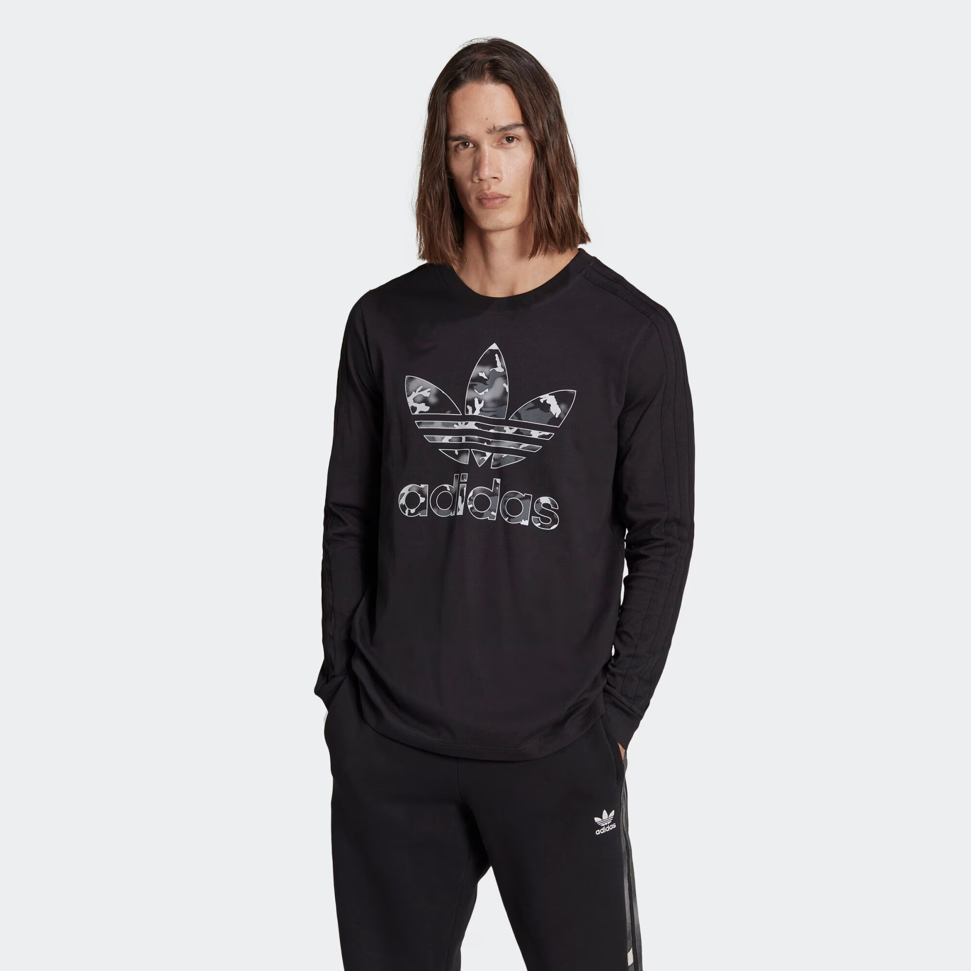 ADIDAS ORIGINALS Tricou gri / gri deschis / negru / alb - Pled.ro