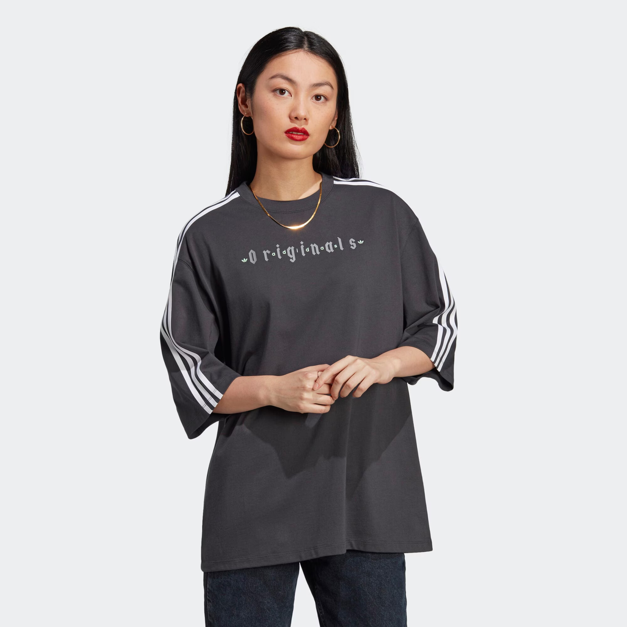 ADIDAS ORIGINALS Tricou gri / gri închis / alb - Pled.ro