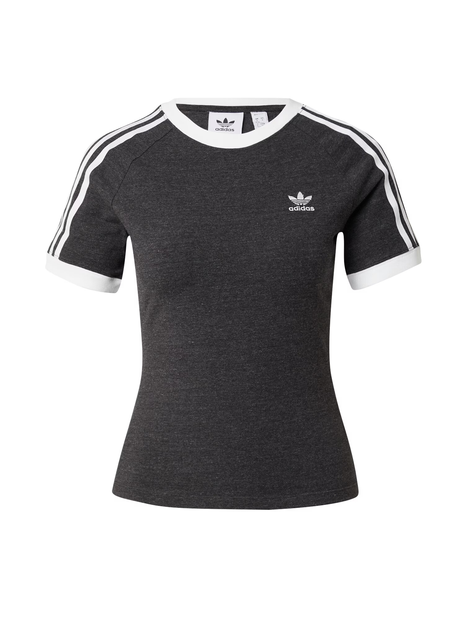 ADIDAS ORIGINALS Tricou gri metalic / alb - Pled.ro