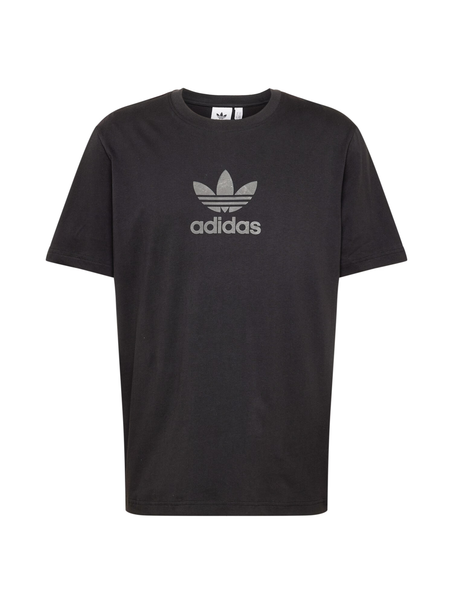 ADIDAS ORIGINALS Tricou 'Trefoil Series Street' gri / negru - Pled.ro