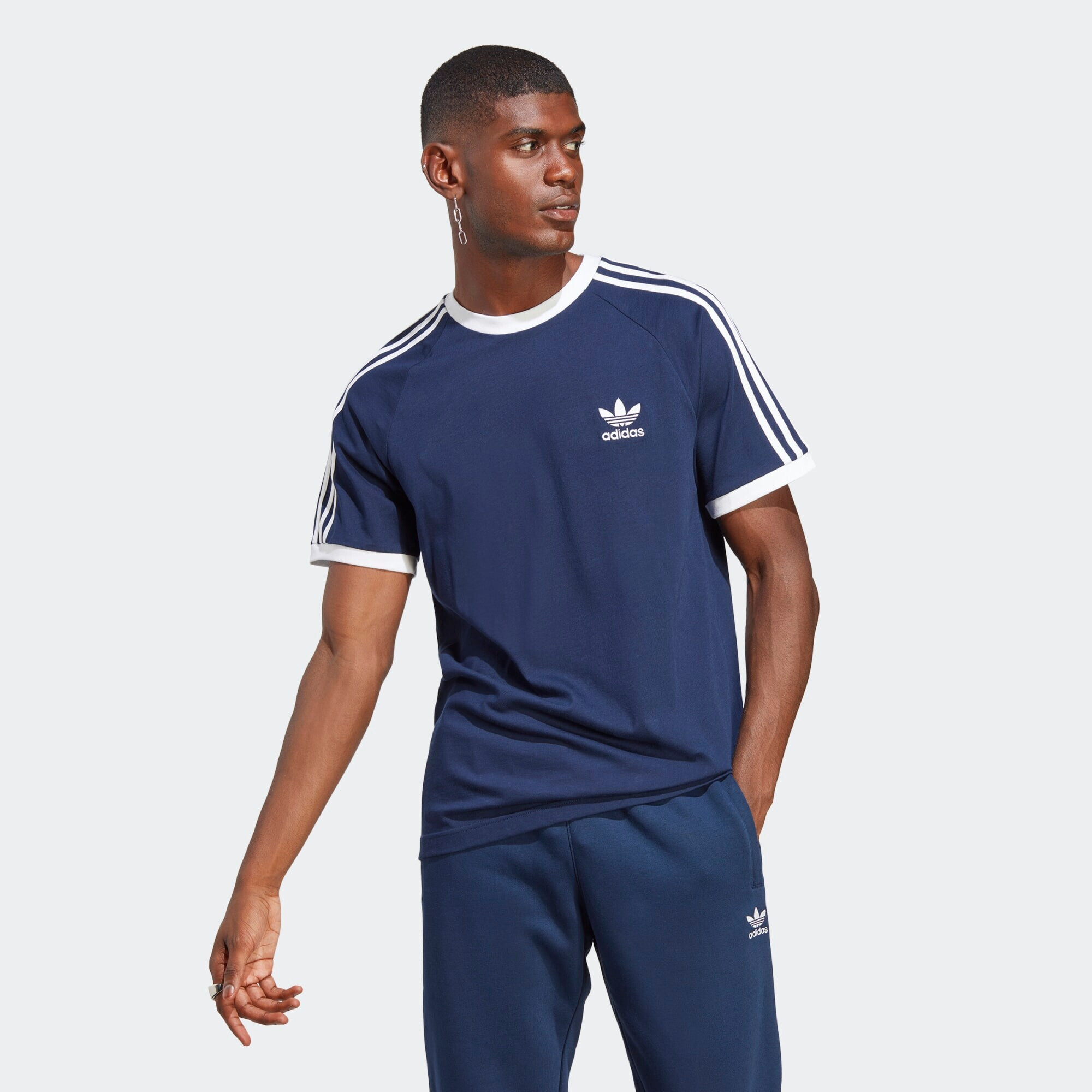 ADIDAS ORIGINALS Tricou 'Adicolor Classics' indigo / alb - Pled.ro