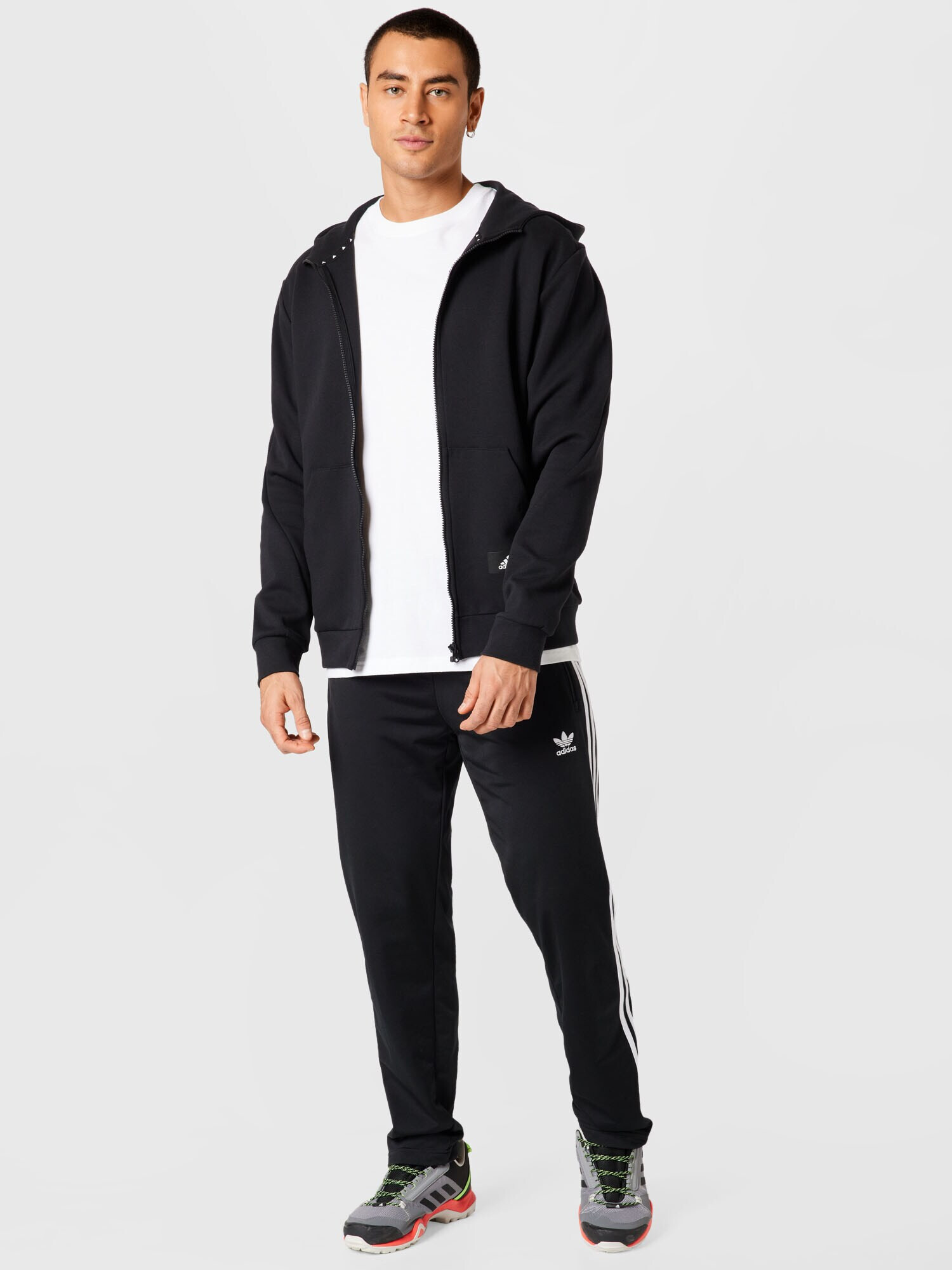 ADIDAS ORIGINALS Tricou 'LIGHTNING' mov închis / alb - Pled.ro