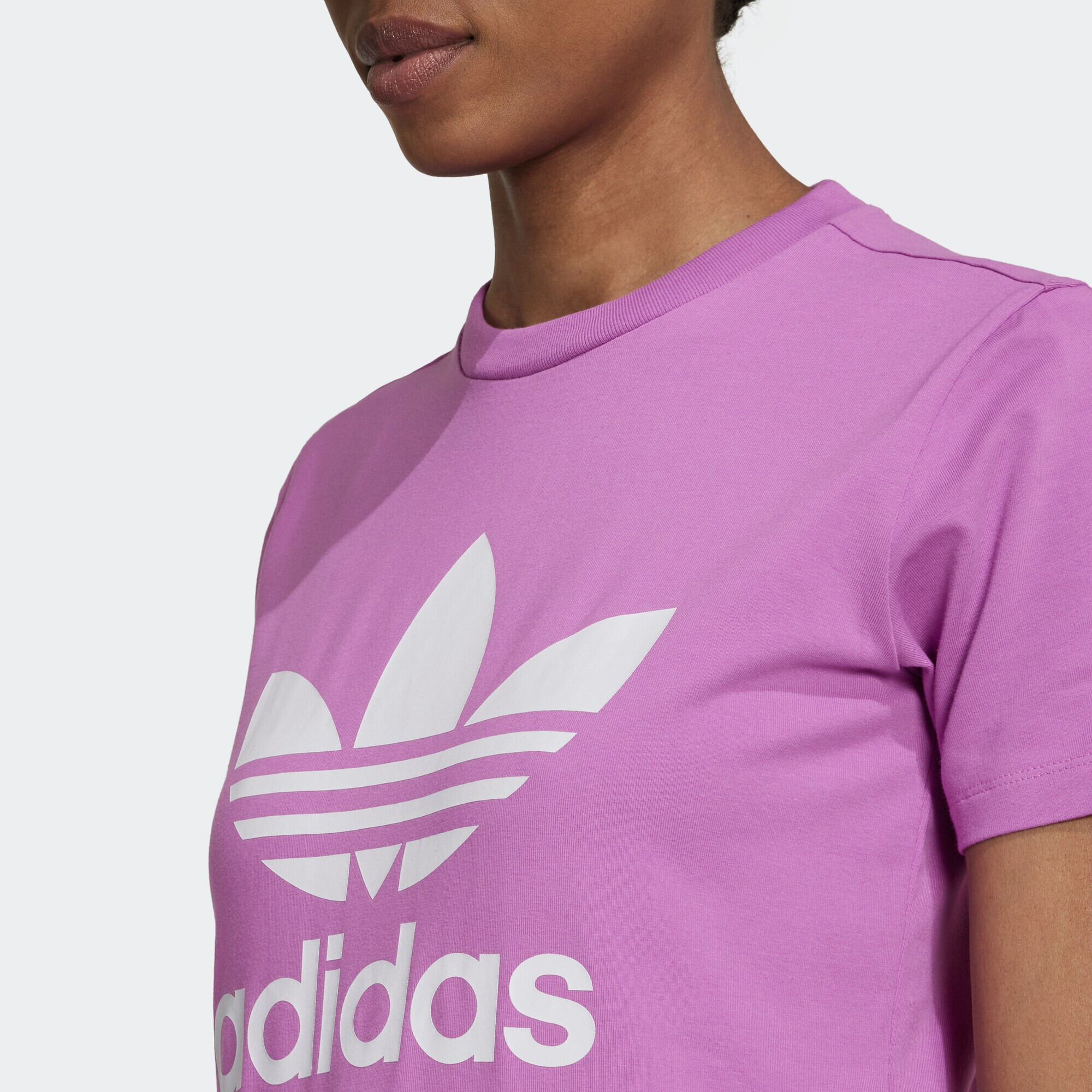 ADIDAS ORIGINALS Tricou lila / alb - Pled.ro