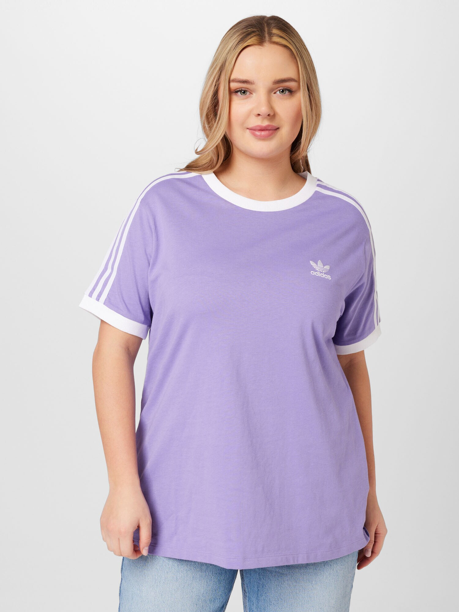 ADIDAS ORIGINALS Tricou lila / alb - Pled.ro