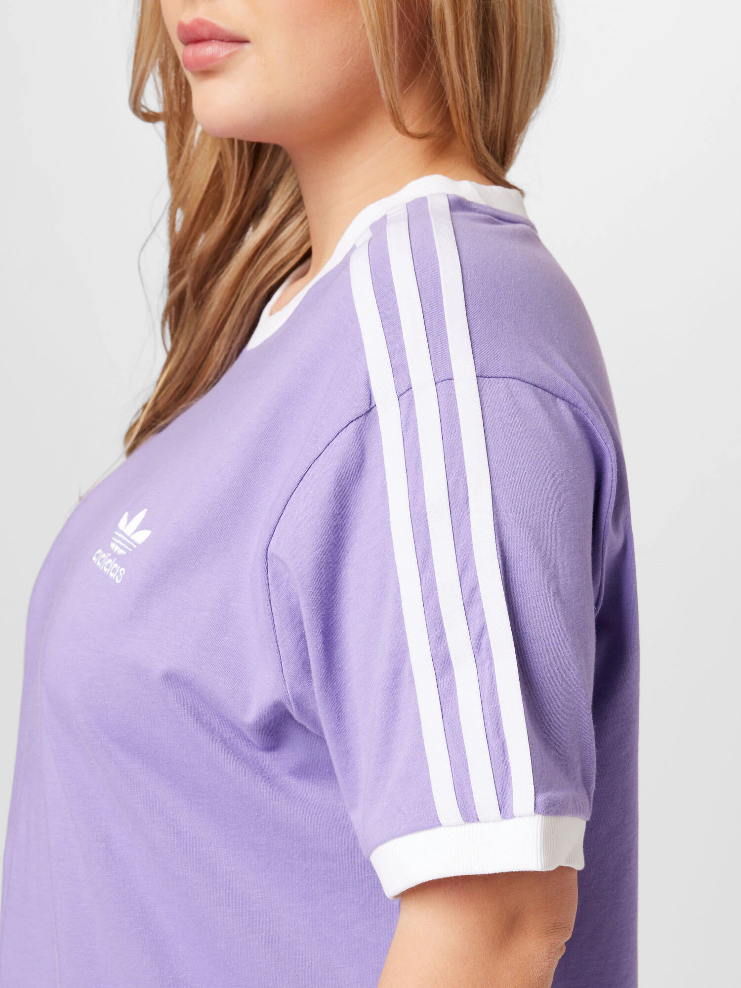 ADIDAS ORIGINALS Tricou lila / alb - Pled.ro