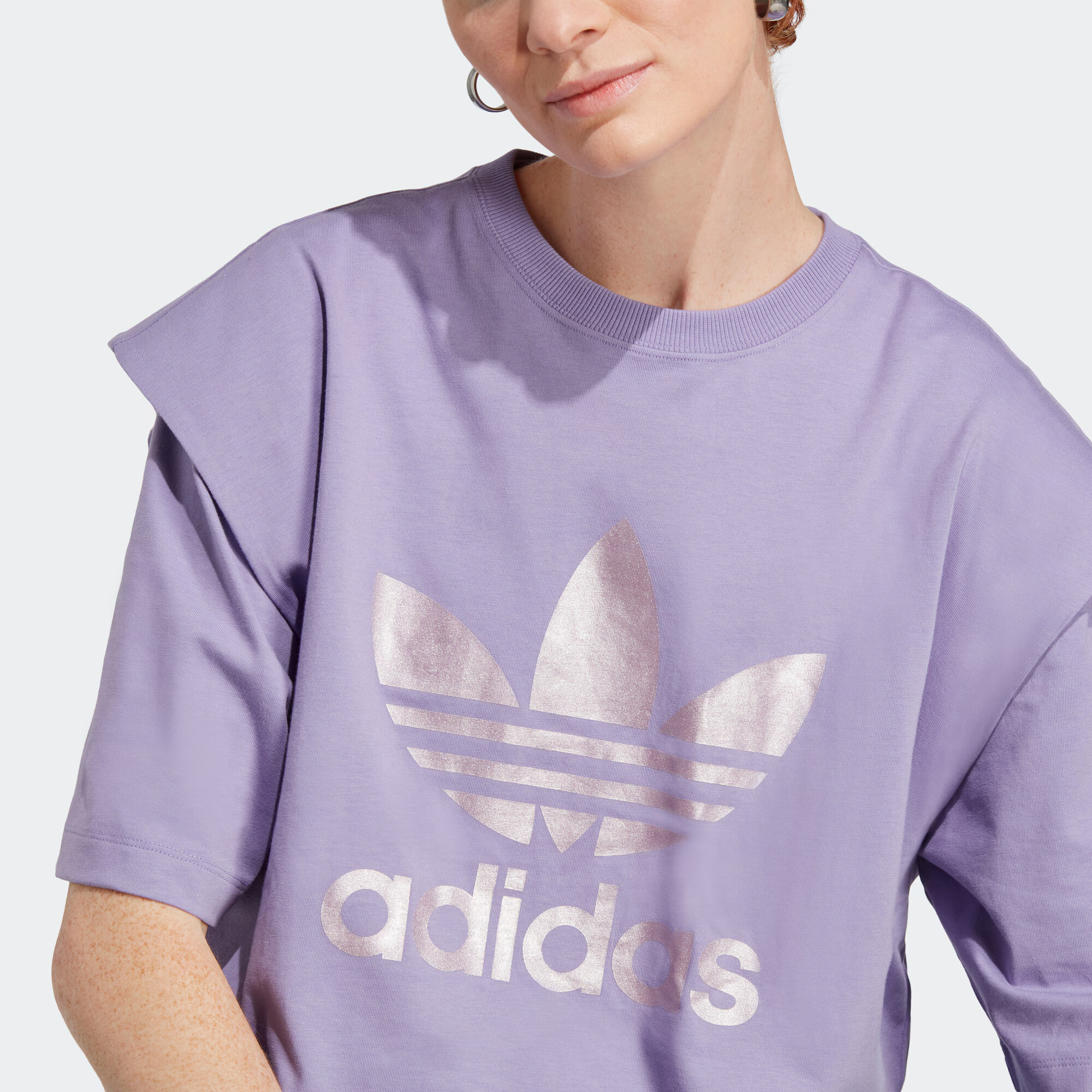 ADIDAS ORIGINALS Tricou 'Always Original' lila / alb - Pled.ro