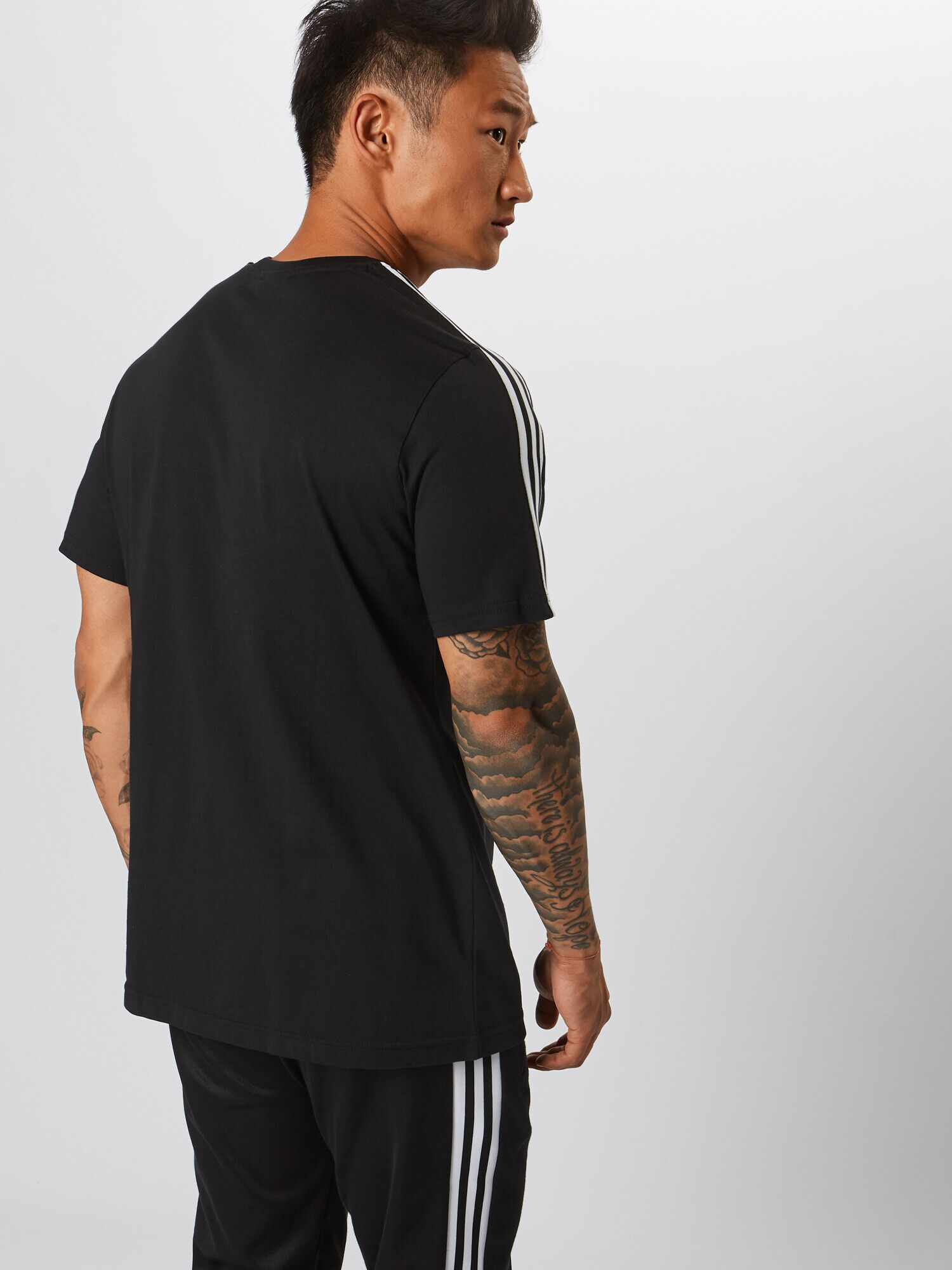 ADIDAS ORIGINALS Tricou 'Lock Up' negru / alb - Pled.ro