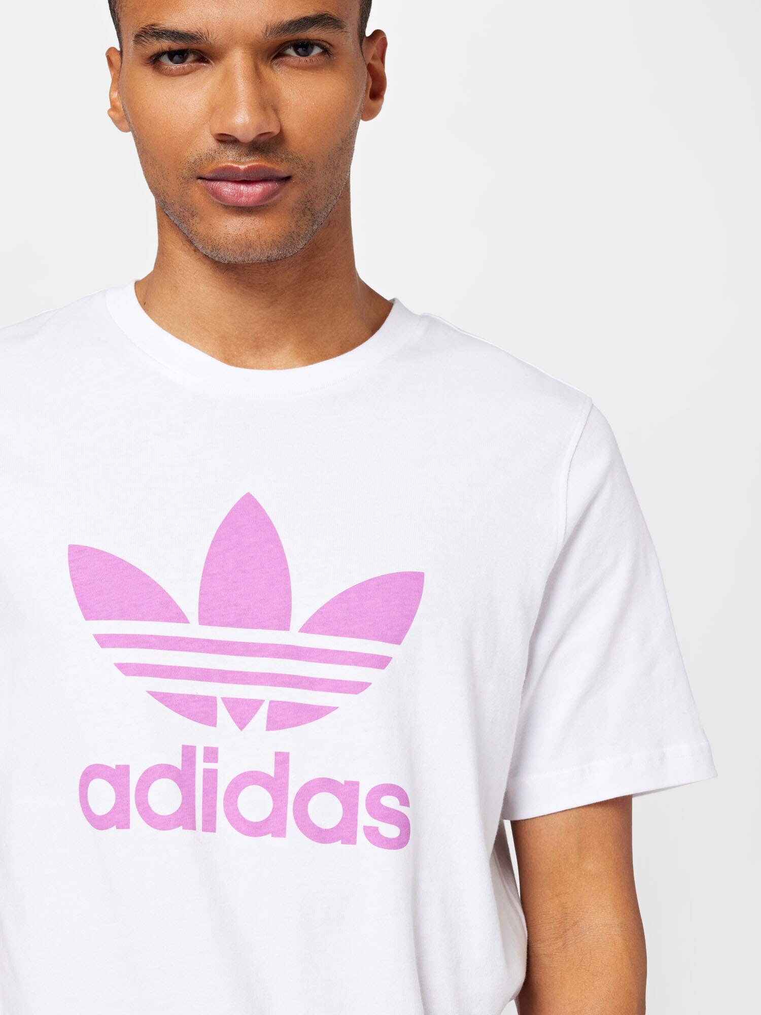 ADIDAS ORIGINALS Tricou mov închis / alb - Pled.ro