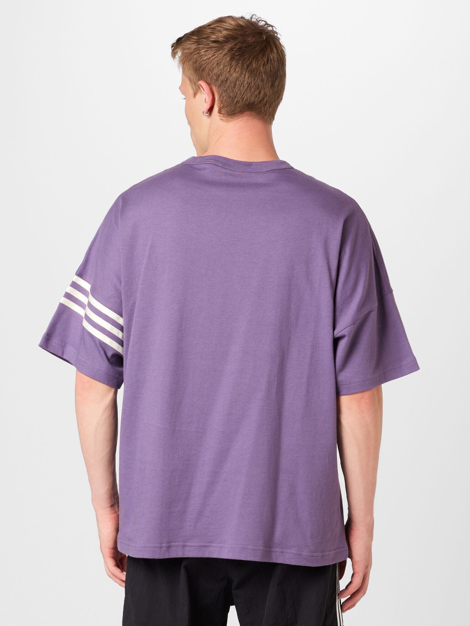 ADIDAS ORIGINALS Tricou 'Adicolor Neuclassics' mov închis / alb - Pled.ro